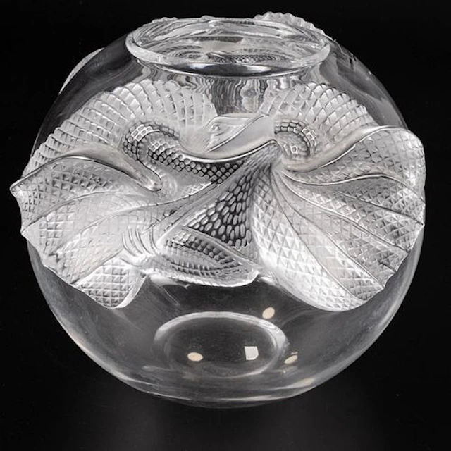 Lalique Erimaki Lizard Vase