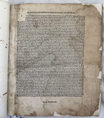 OMNIBONI LEONICENI RHETORIS CLARISSIMI IN MARCI TULLII ORATOREM AD