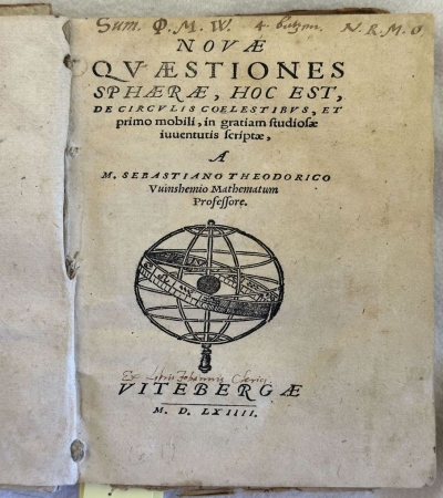NOVAE QUAESTIONES SPHAERAE HOC EST DE CIRCULIS COELESTIBUS ET PRIMO