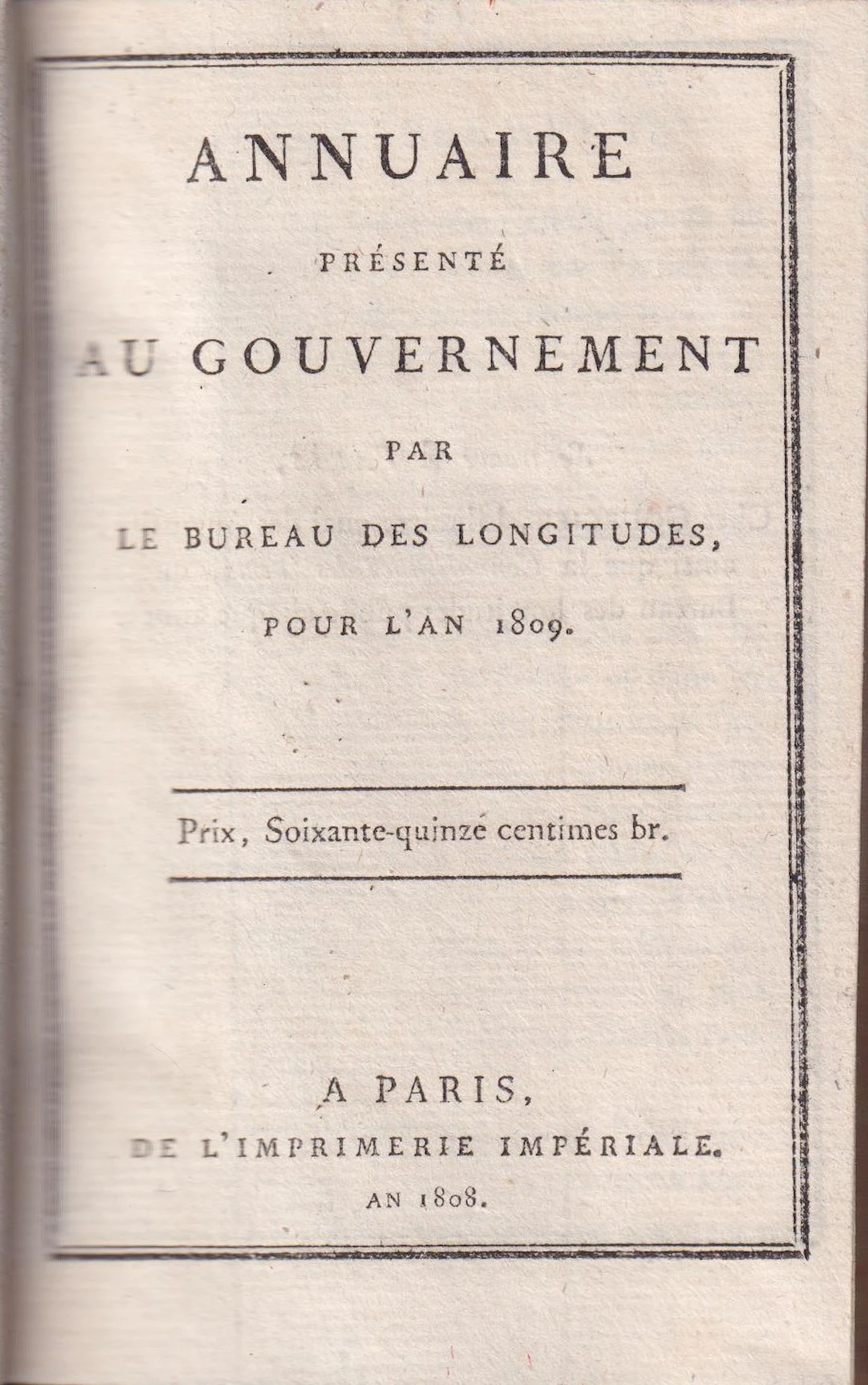 [First Edition] Annuaire présenté au gouvernement par le...