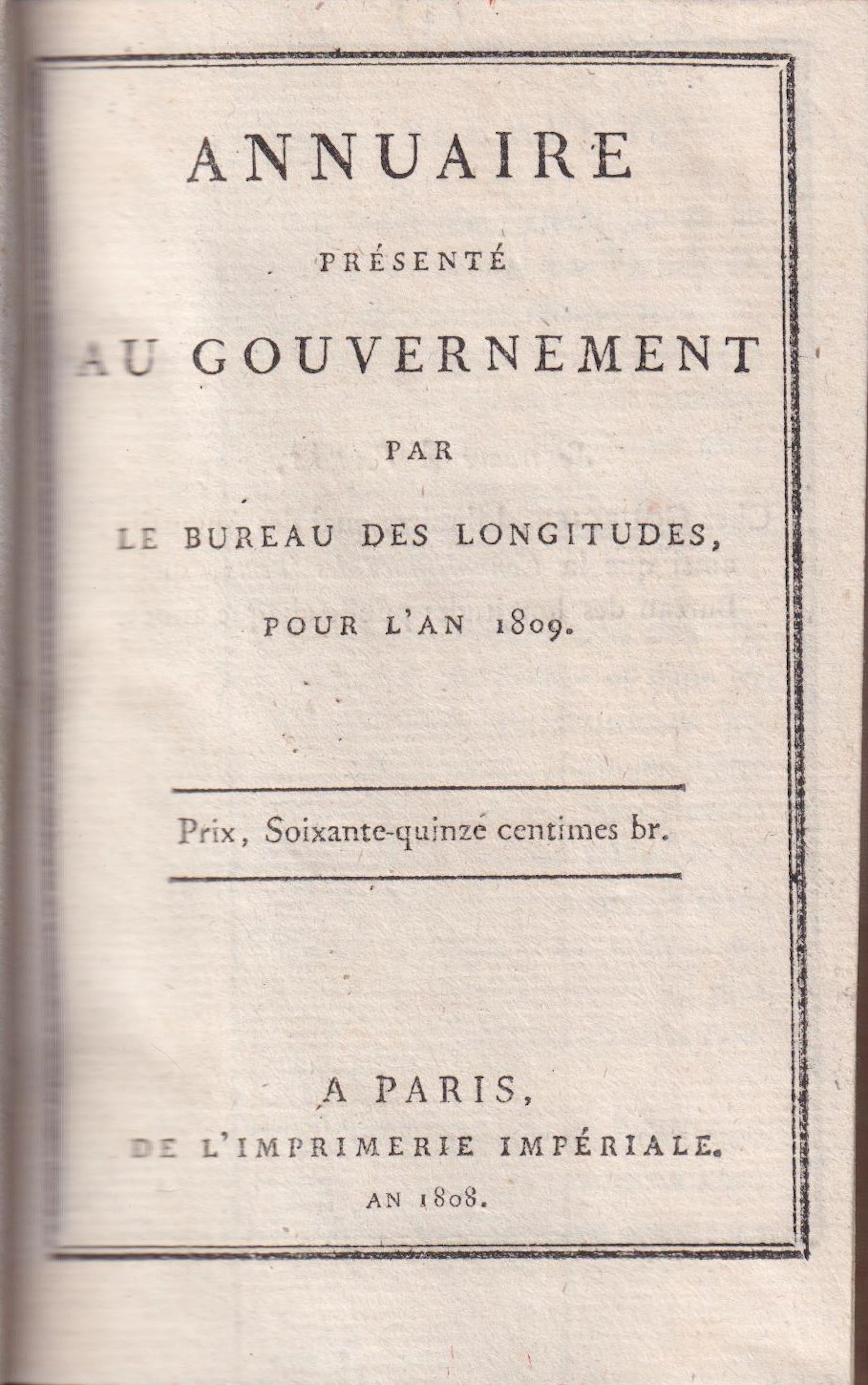 [First Edition] Annuaire présenté au gouvernement par le...