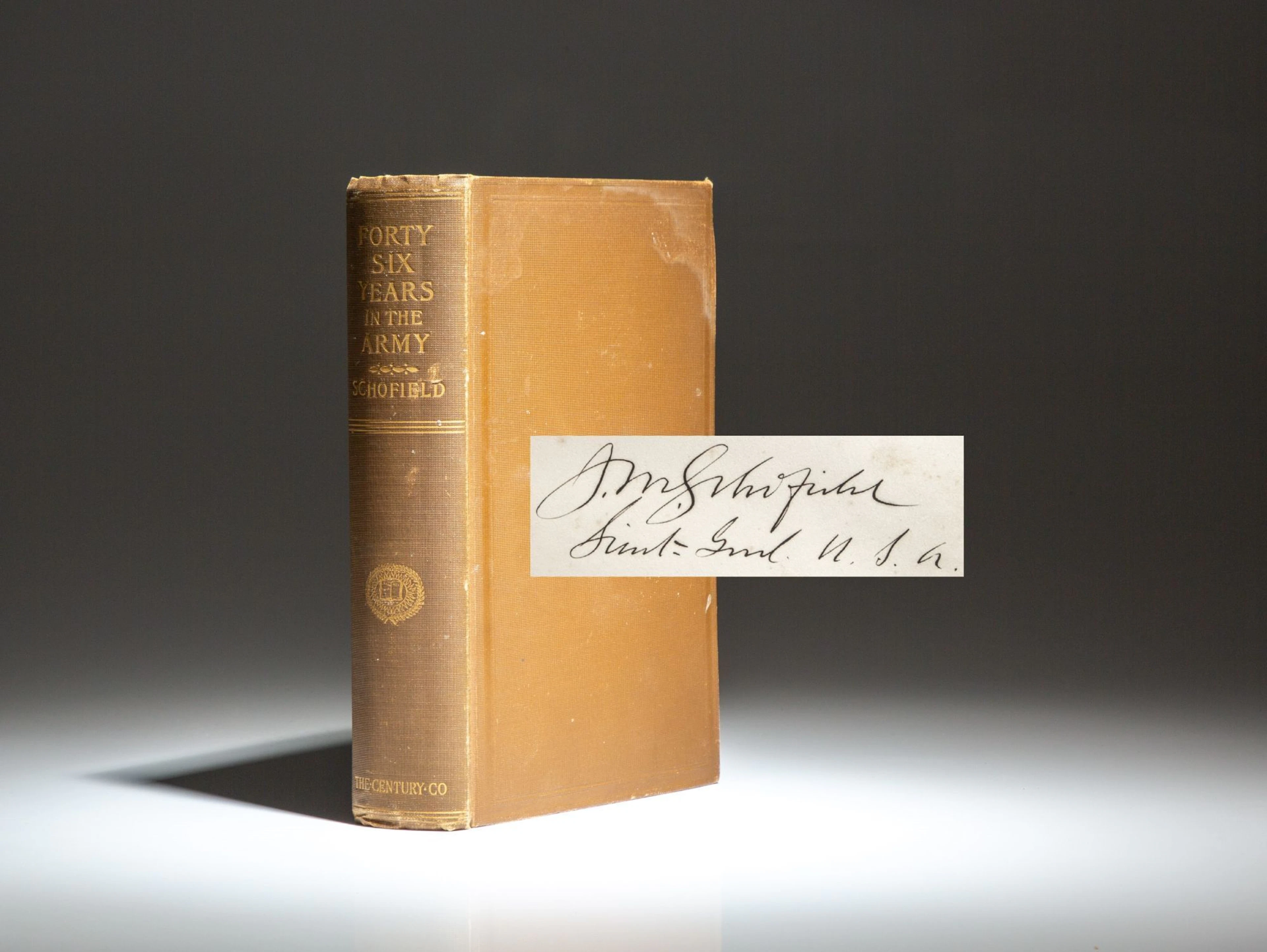 [Signed] [First Edition] Forty-Six Years In The Army Schofield
