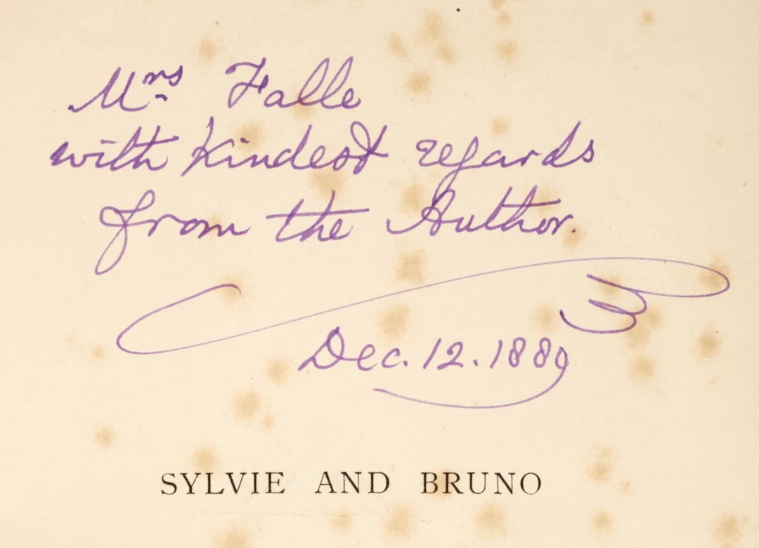 [Signed] [First Edition] Sylvie and Bruno (inscribed by...