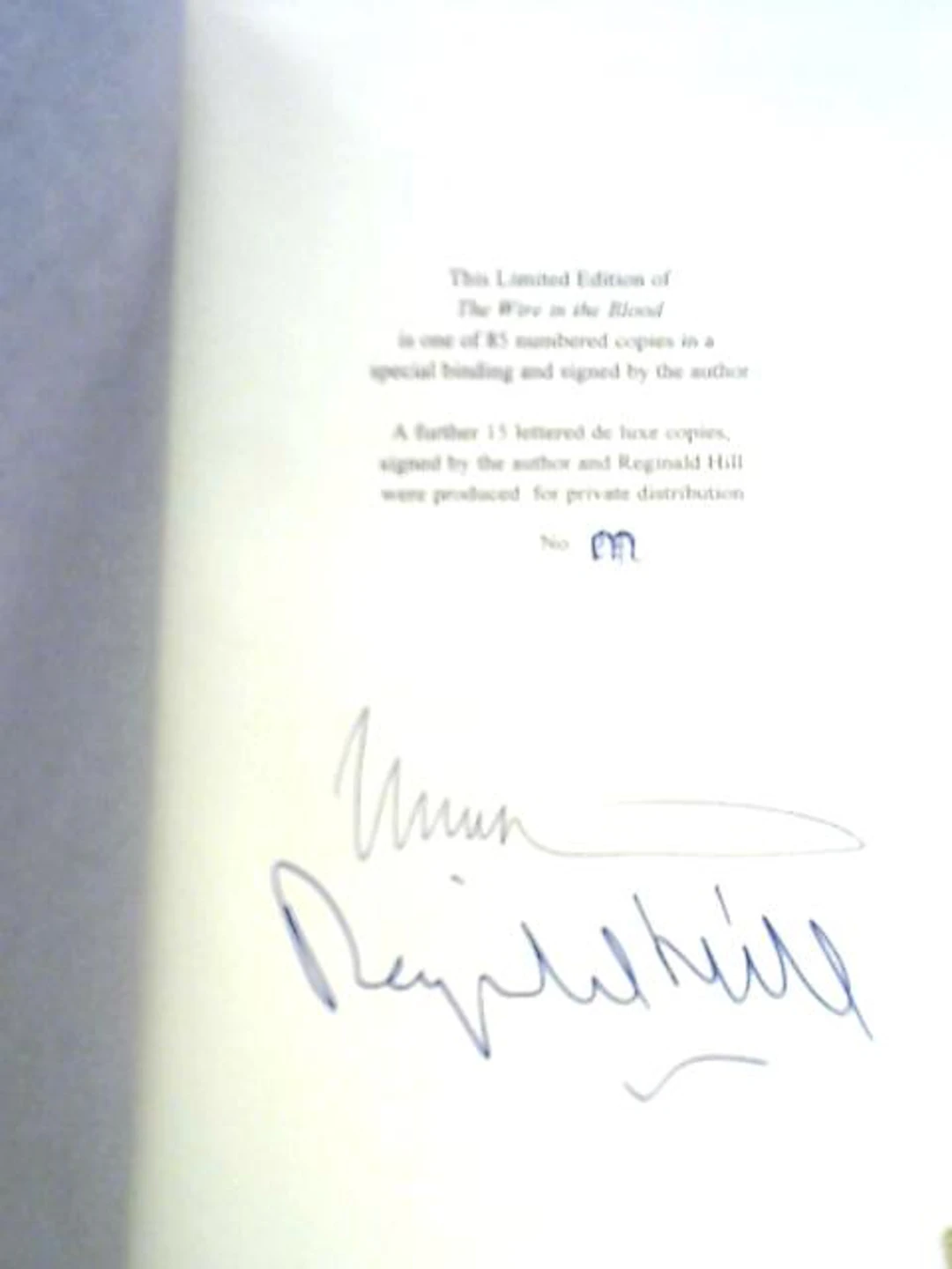 [Signed] [First Edition] The Wire in the Blood Val McDermid