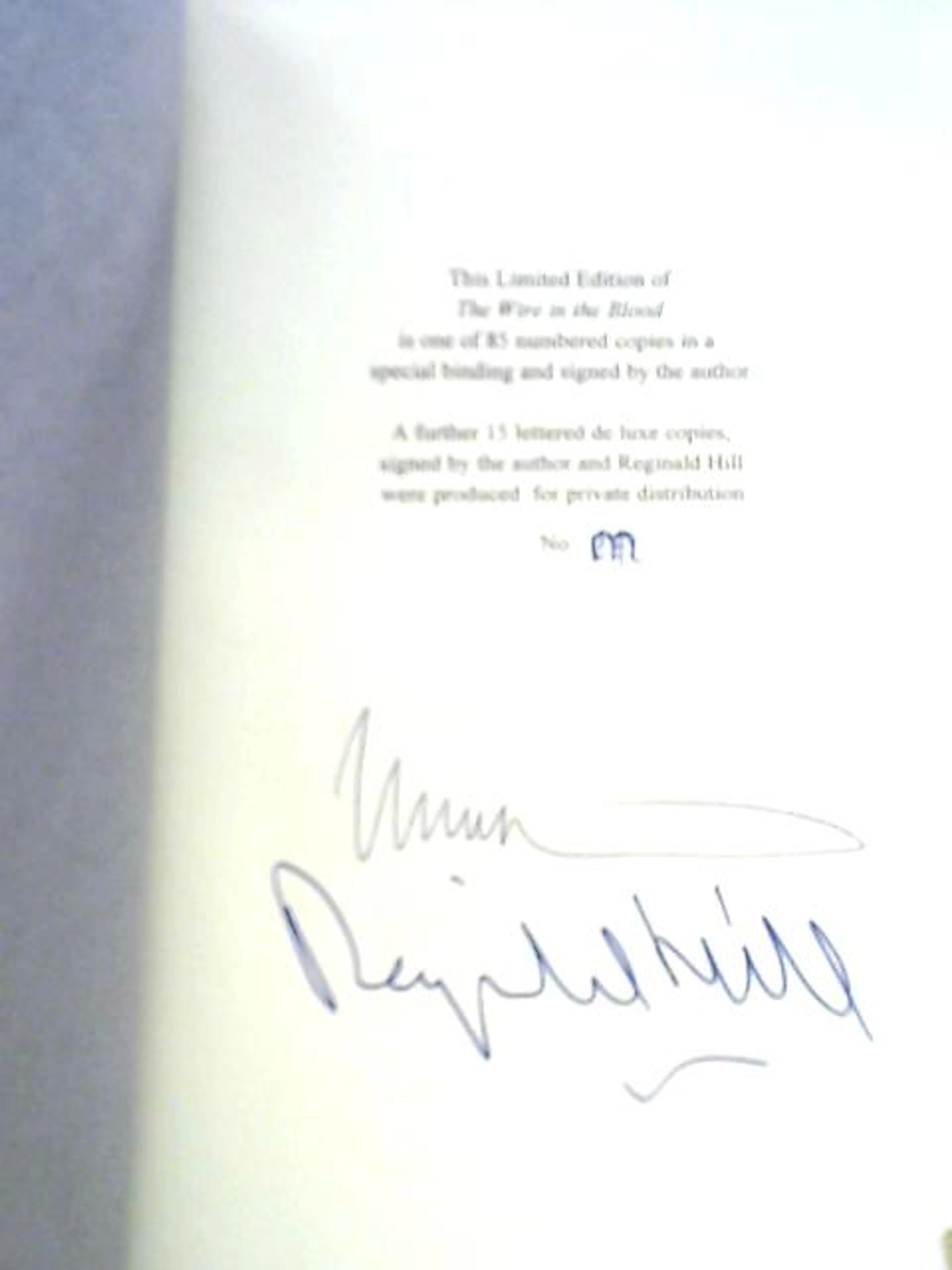 [Signed] [First Edition] The Wire in the Blood Val McDermid