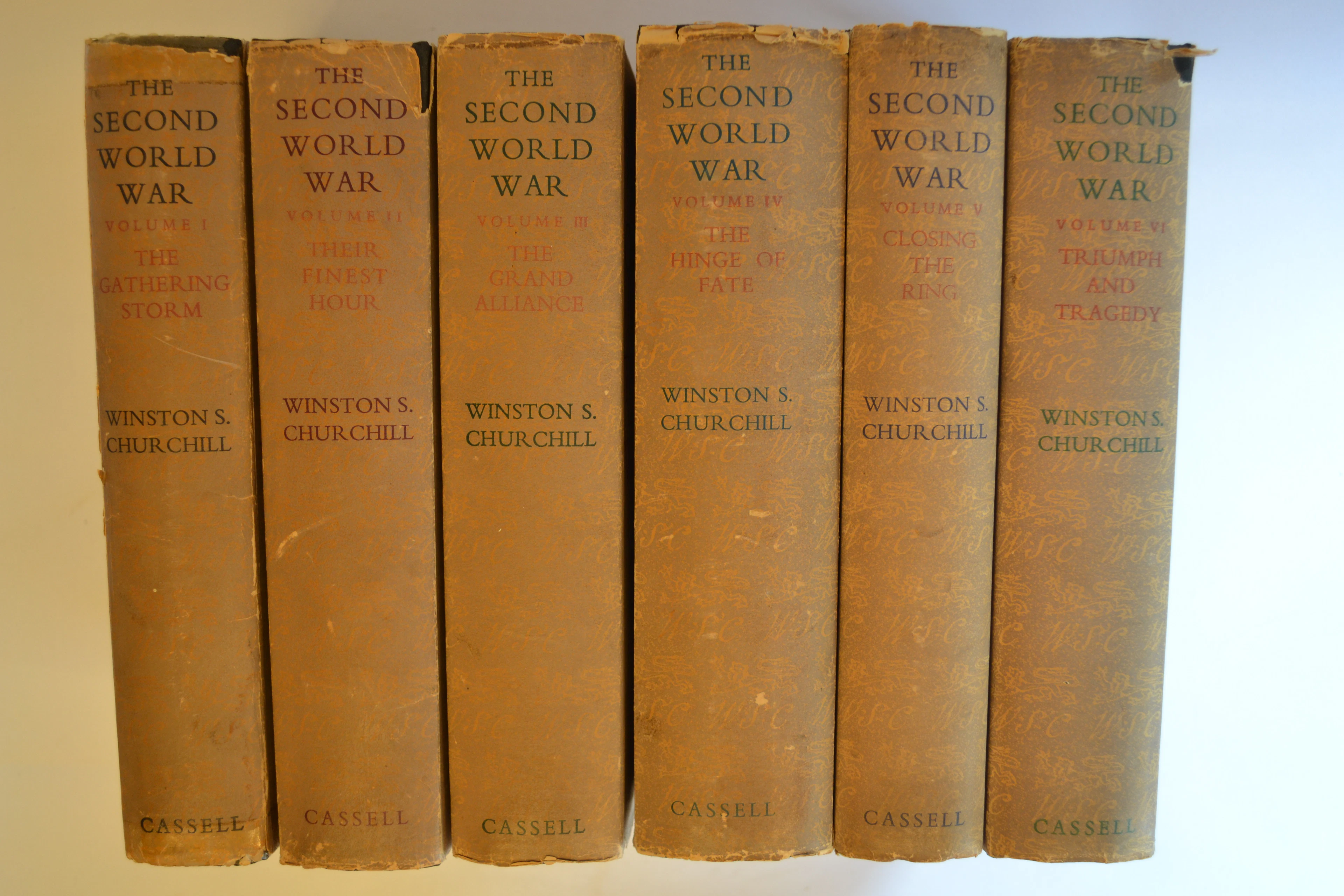 [First Edition] The Second World War in 6 Volumes CHURCHILL
