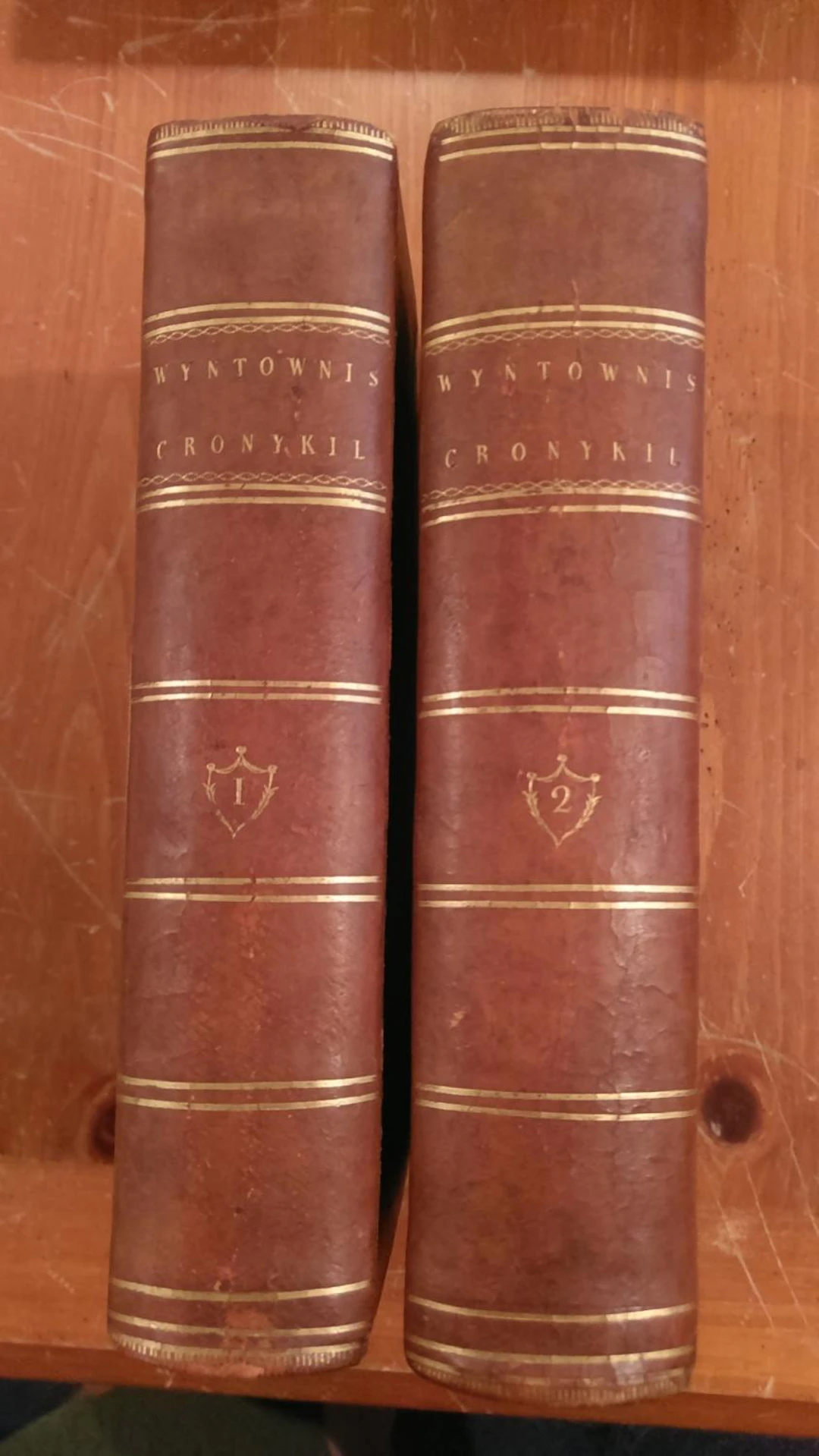 [Signed] [First Edition] De Orygynale Cronykil of Scotland