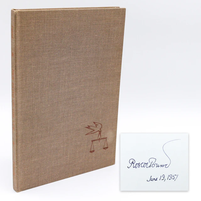 [Signed] [First Edition] New Paths of the Law (Signed First Edition) Pound