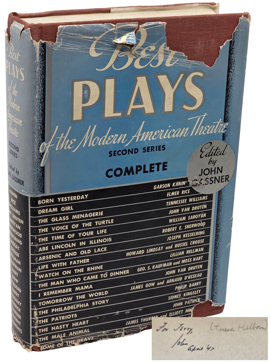 [Signed] [First Edition] BEST PLAYS OF THE MODERN...