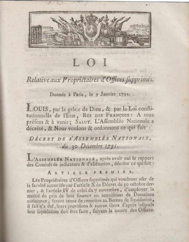 [Signed] [First Edition] Loi relative aux propriétaires...
