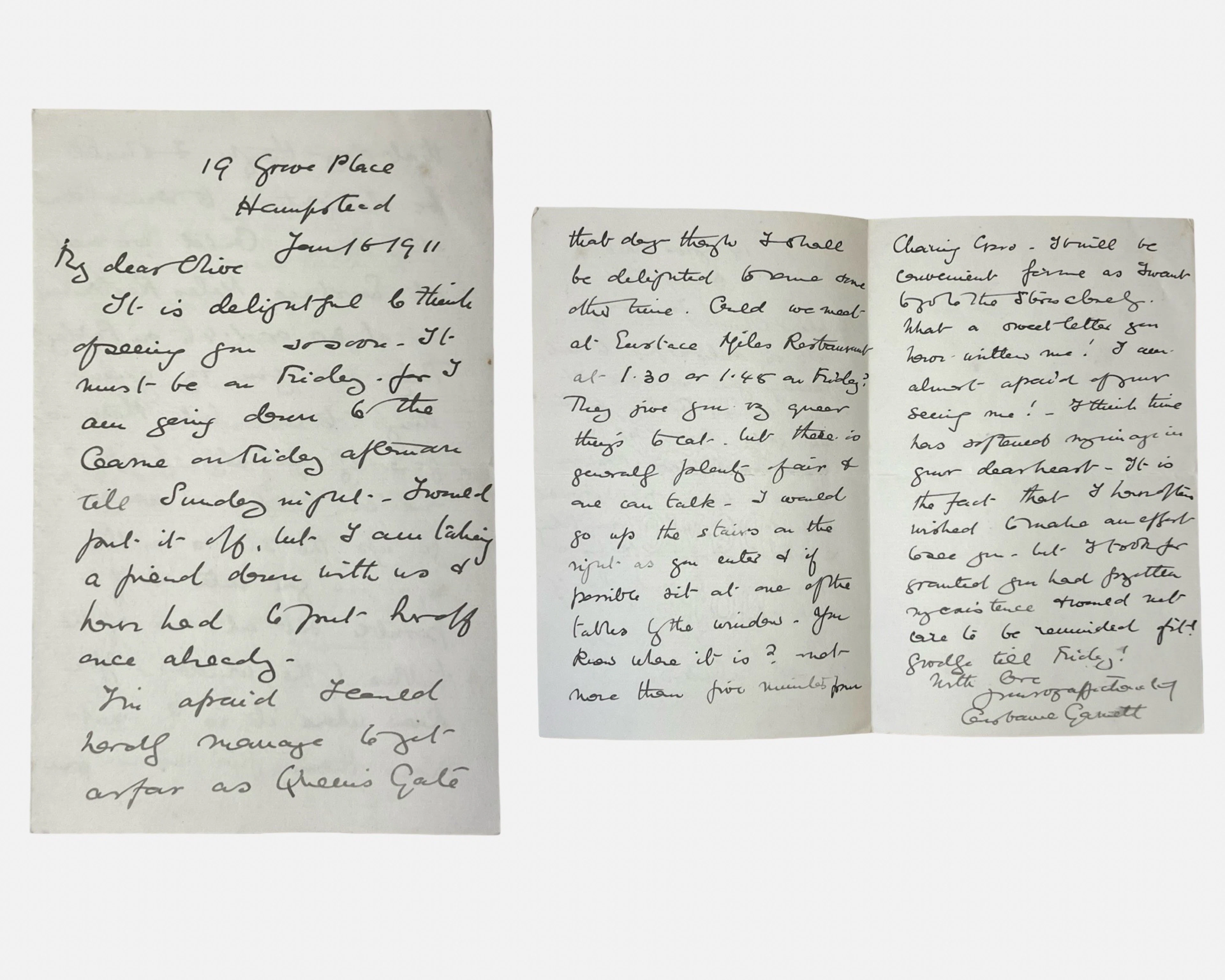[Signed] [First Edition] Autograph letter signed by writer and translator
