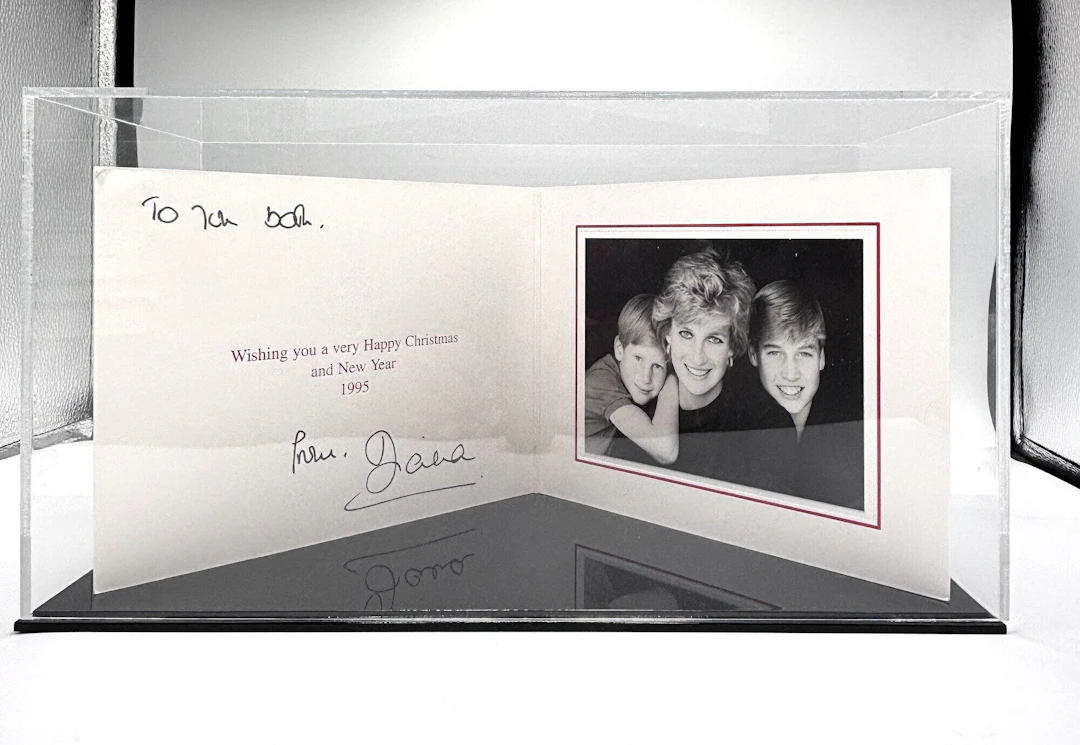 [Signed] [First Edition] Official Royal Christmas Card [Signed] Diana
