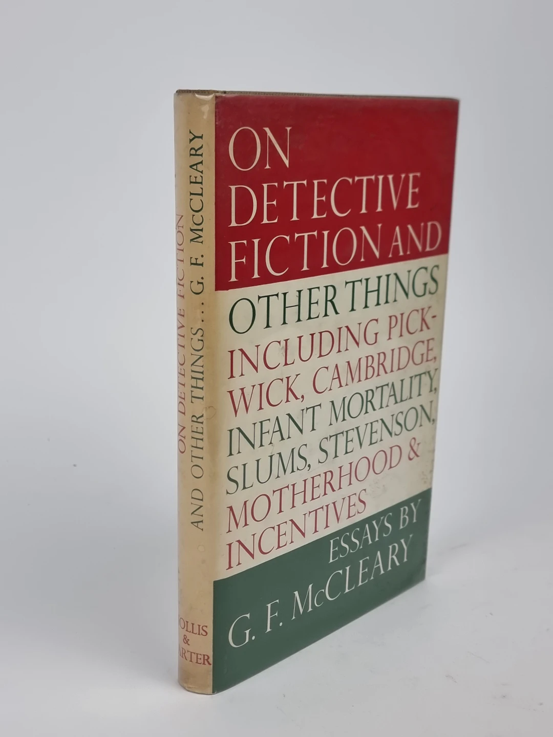 [First Edition] On Detective Fiction and Other Things Including Pickwick G