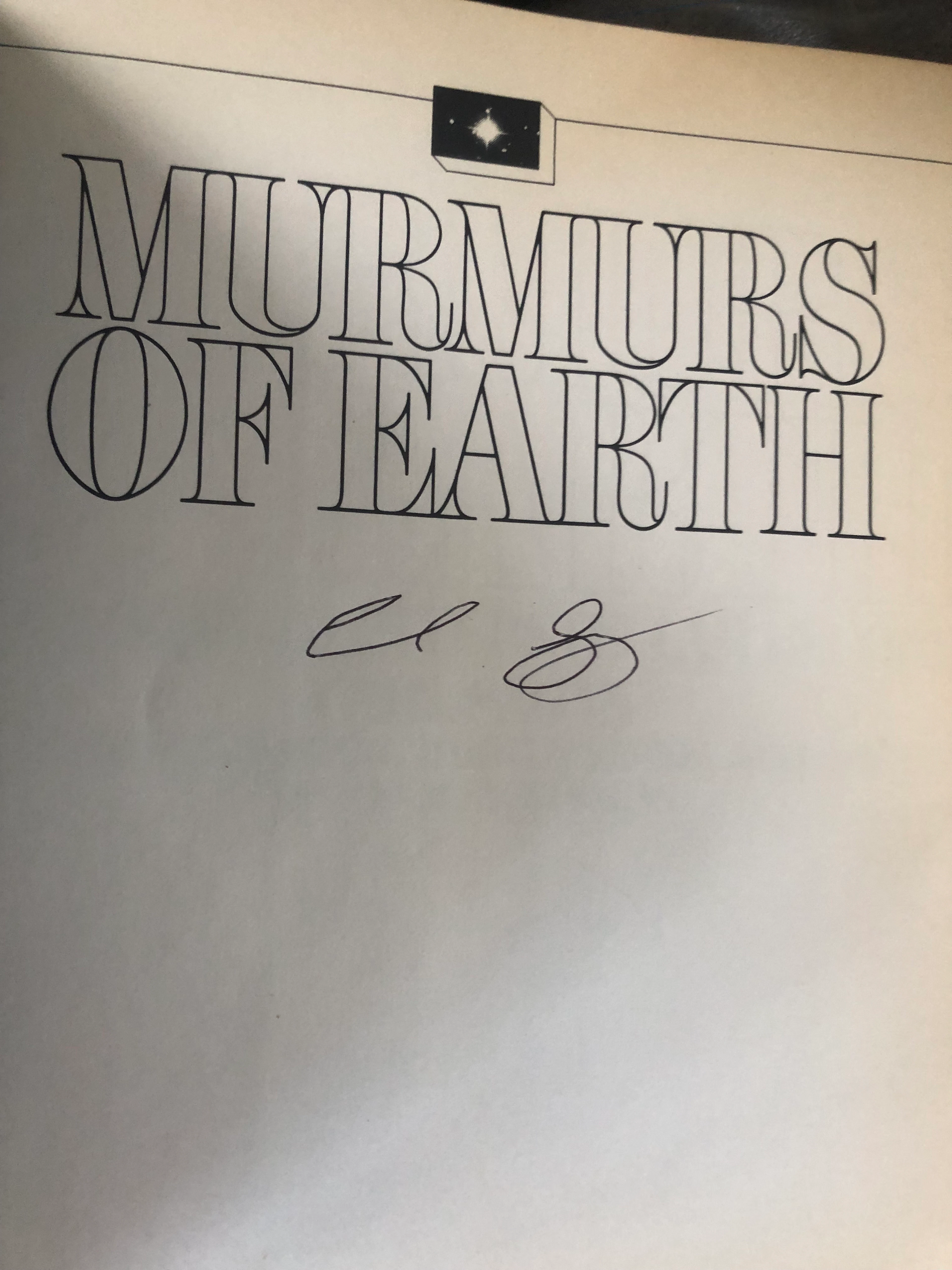 [Signed] [First Edition] Murmurs of Earth SAGAN