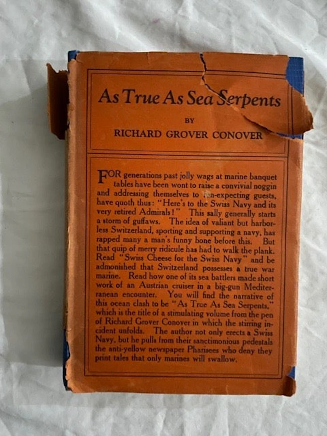 [Signed] [First Edition] As True as Sea Serpents (Signed) Conover