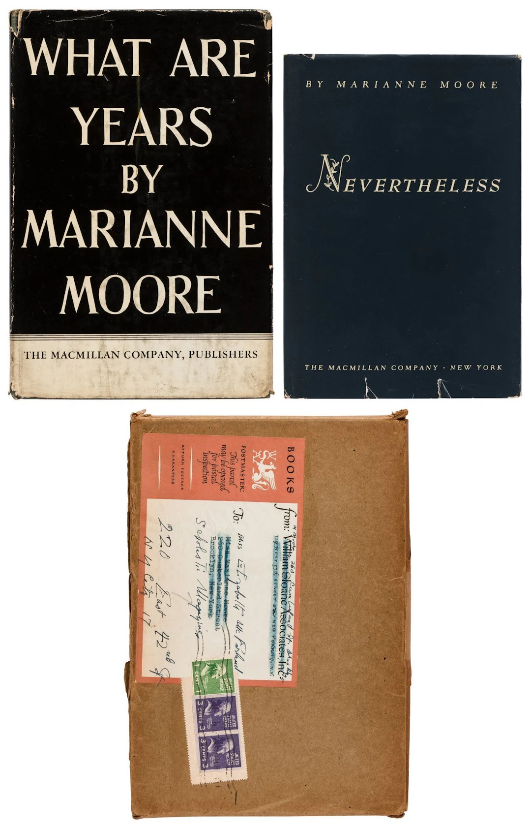 [Signed] [First Edition] Two Inscribed Marianne Moore Books MOORE