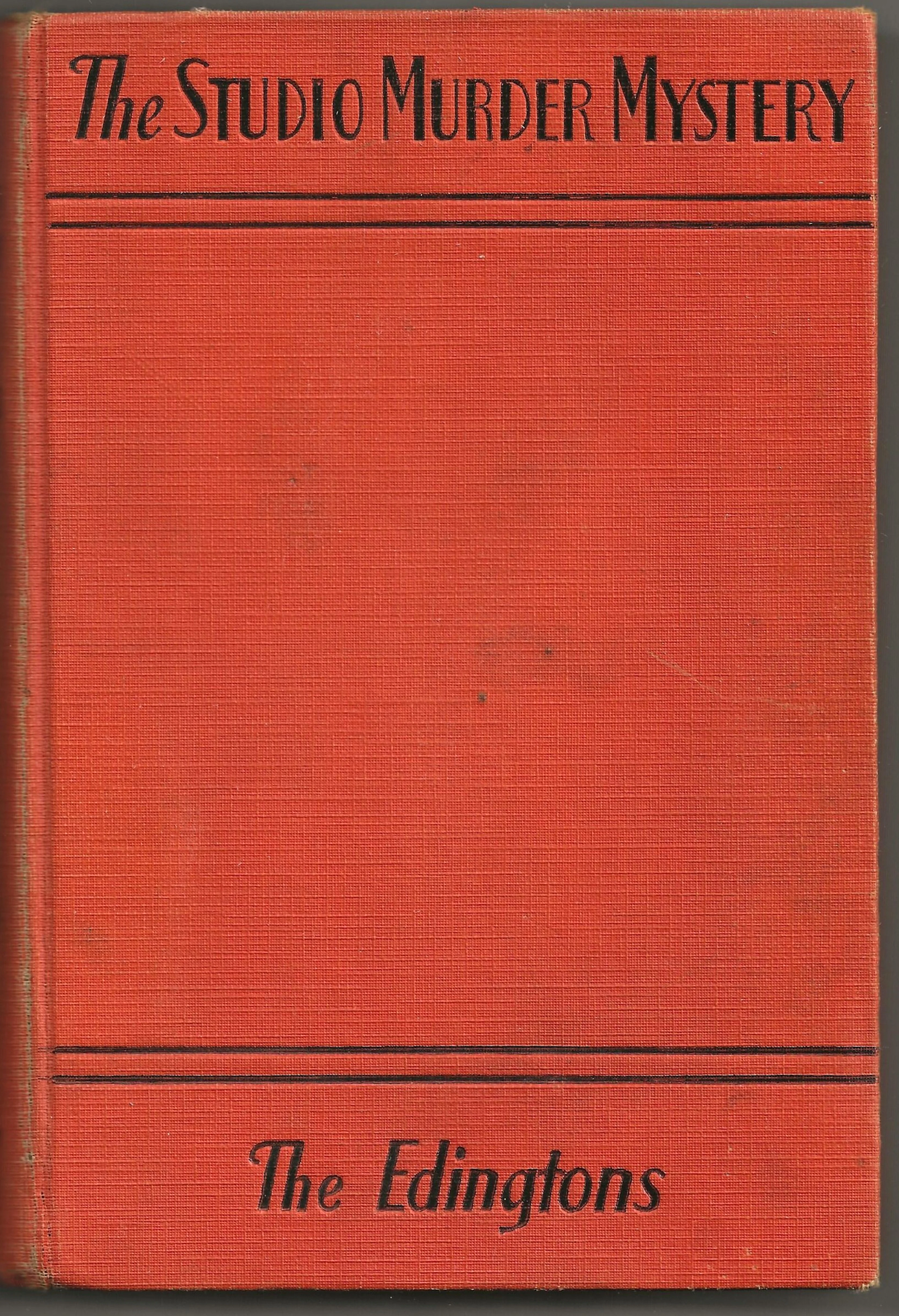 [First Edition] THE STUDIO MURDER MYSTERY Edingtons
