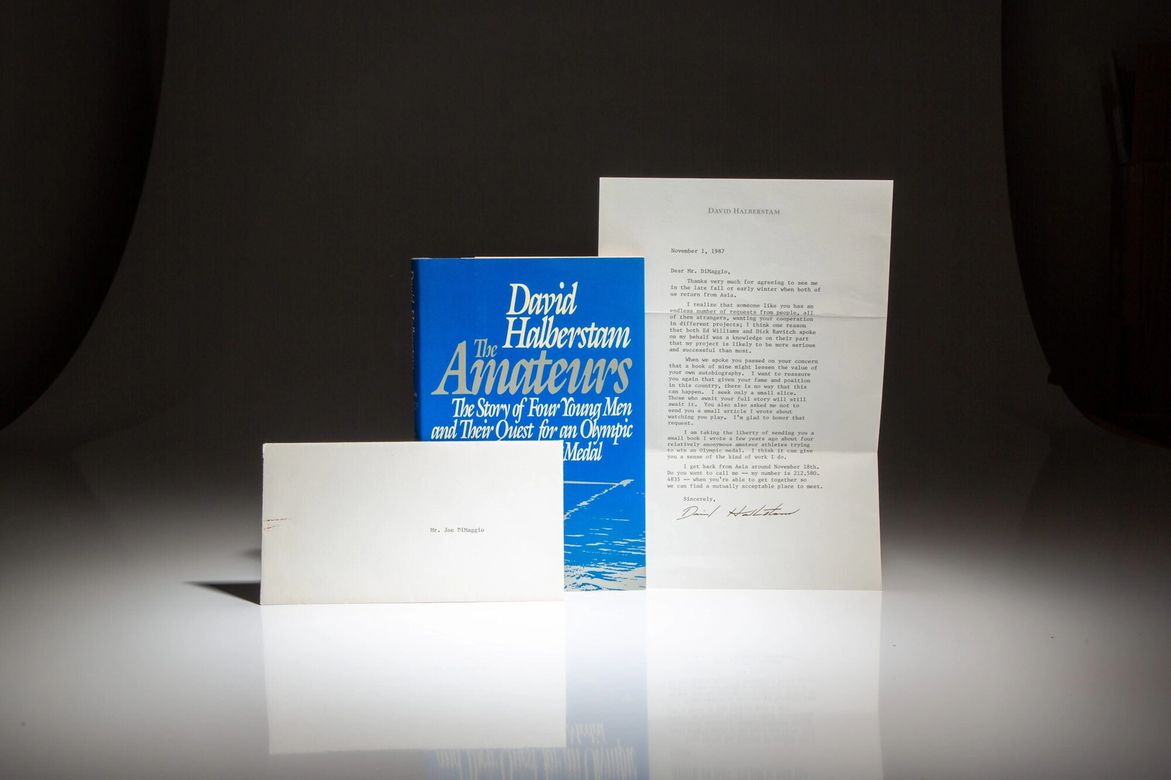 [Signed] [First Edition] The Amateurs Halberstam