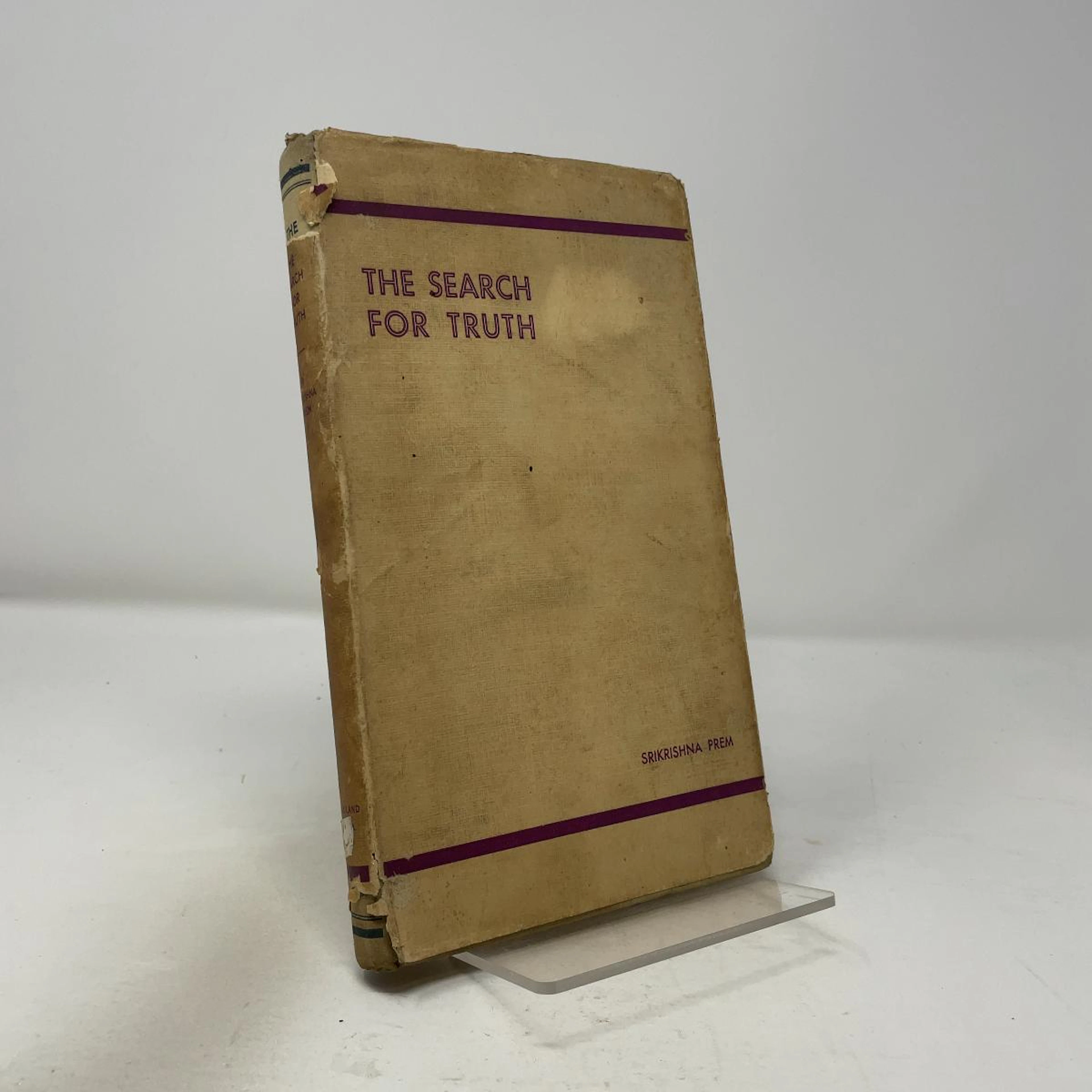 [First Edition] The Search For Truth Srikrishna Prem...