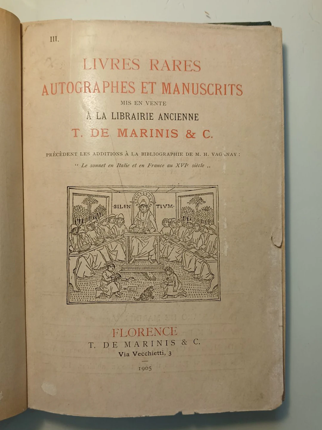 [First Edition] LIVRES RARES