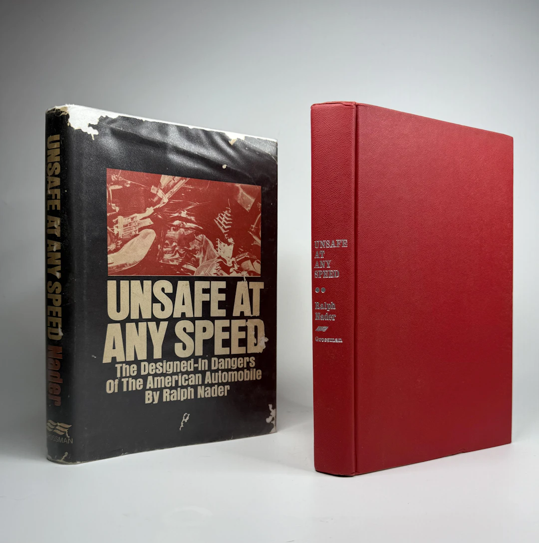 [Signed] [First Edition] Unsafe at Any Speed Ralph Nader...