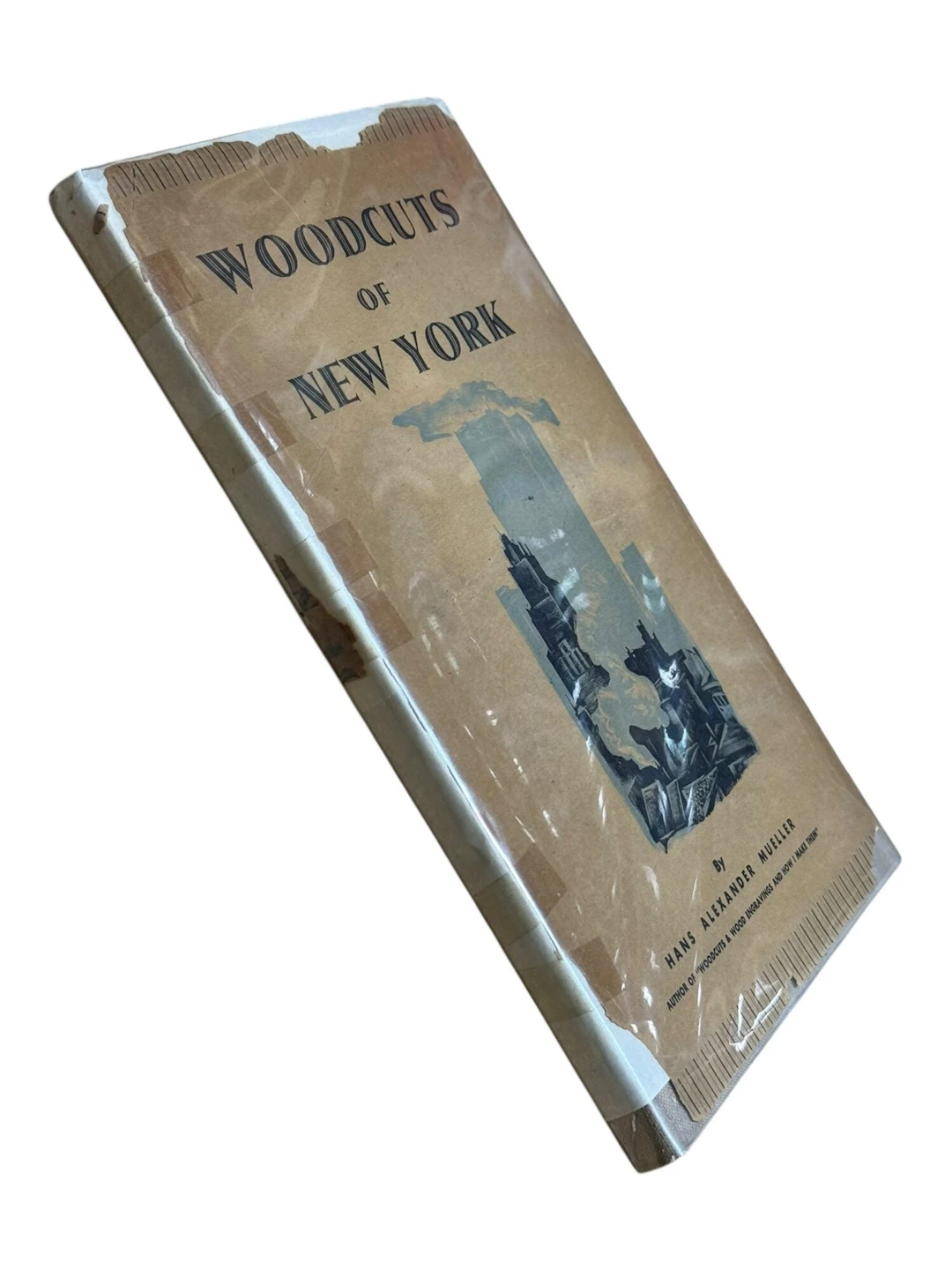 [Signed] [First Edition] Woodcuts of New York Mueller