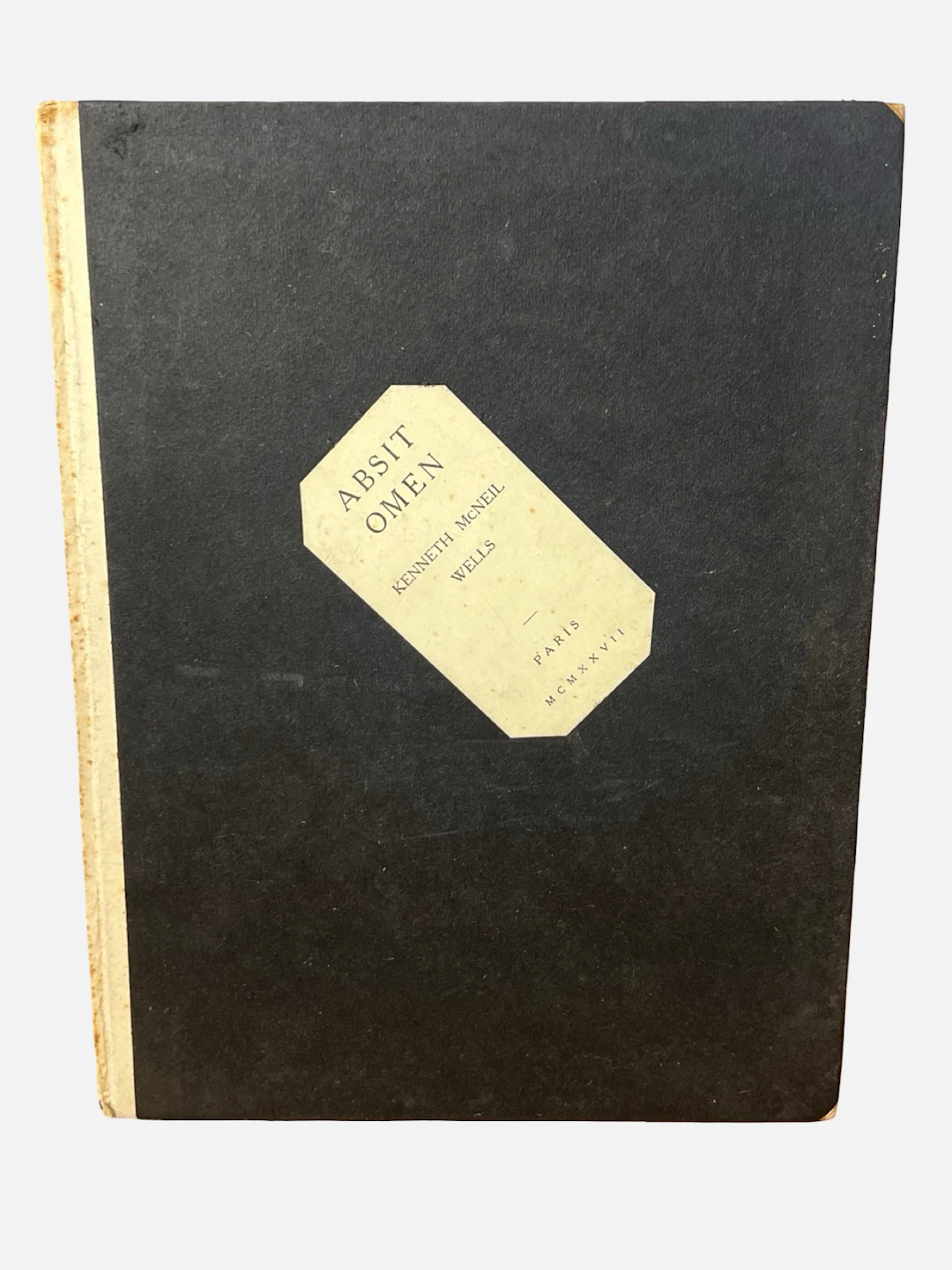 [First Edition] Absit Omen Wells, Kenneth McNeil [Used - Very good] [Hardcover]