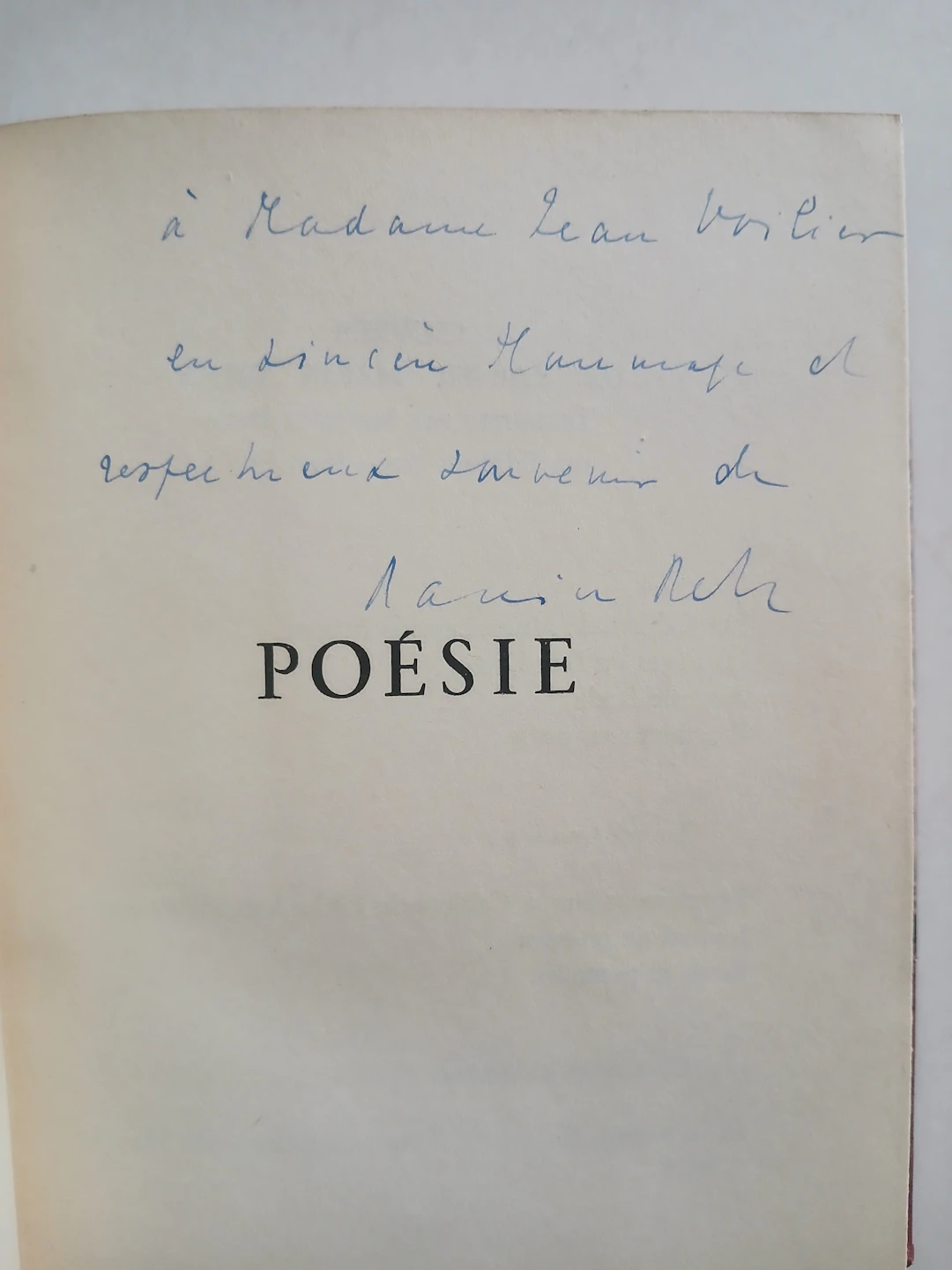 [Signed] [First Edition] Poésie Rainer Maria RILKE [Used - Fine] [Hardcover]