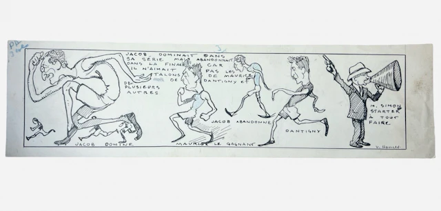 [Signed] [First Edition] Original pen and ink cartoon of...