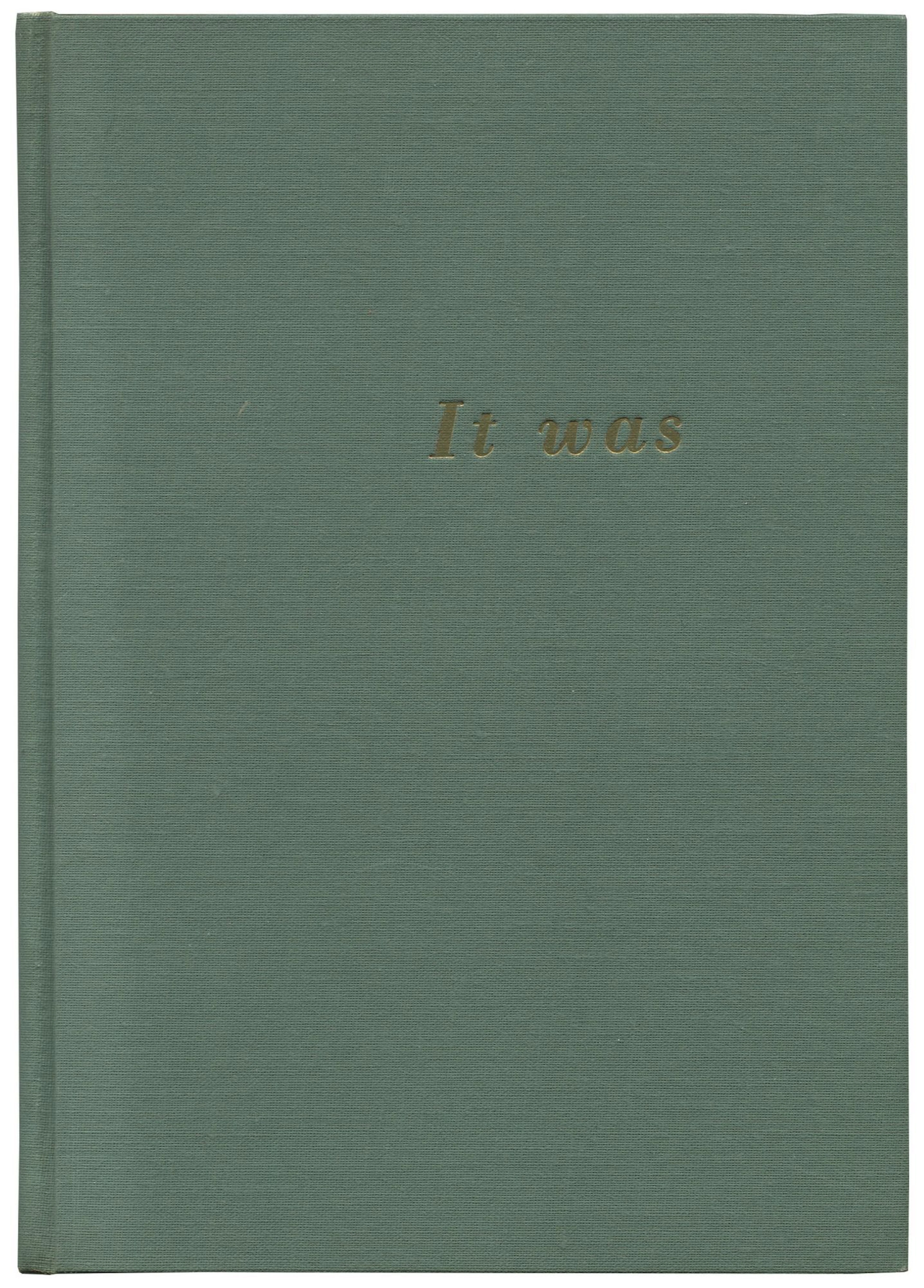 [Signed] [First Edition] It Was ZUKOFSKY, Louis [Used - Very good] [Hardcover]