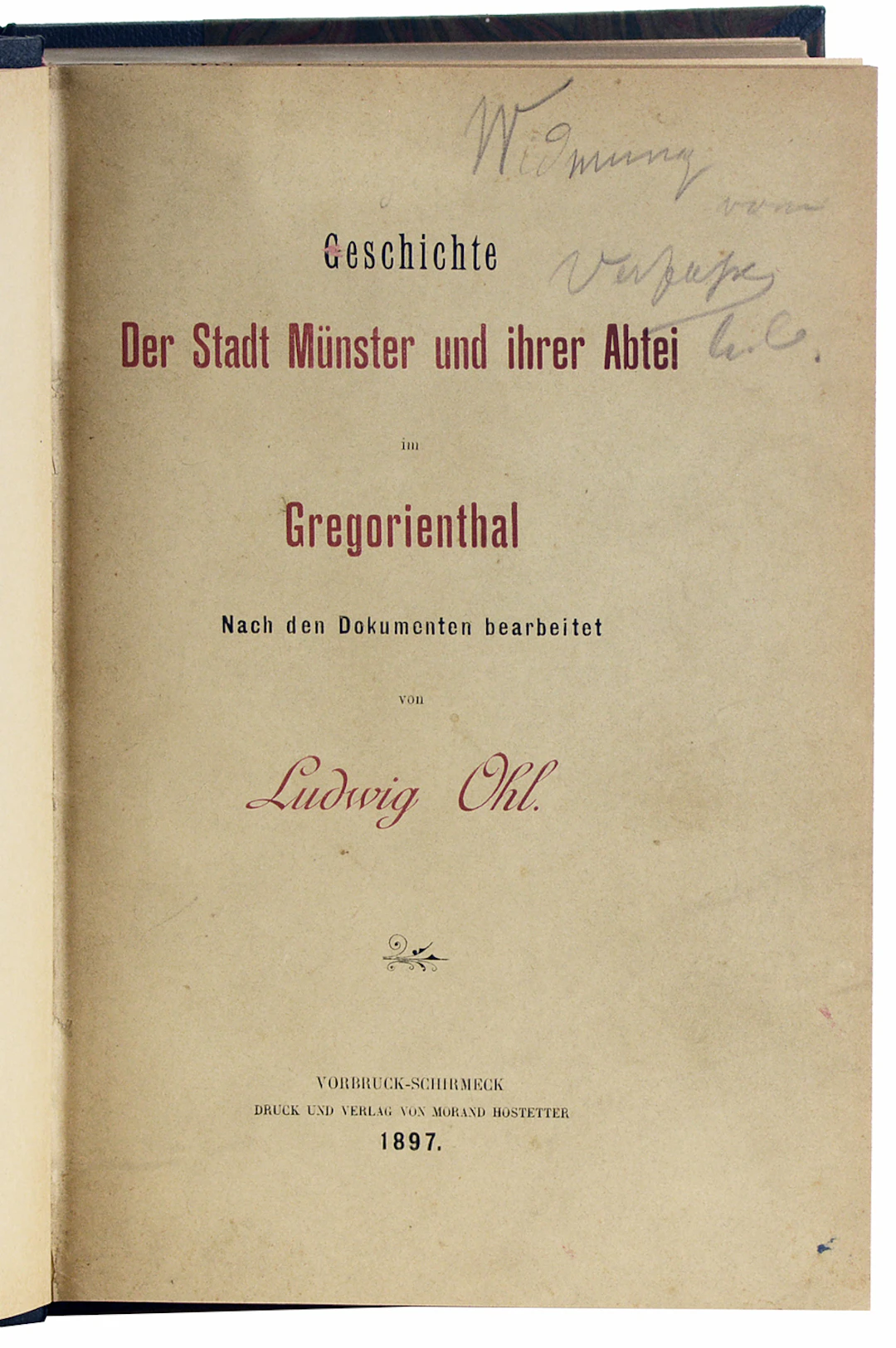 [Signed] [First Edition] Geschichte der Stadt Münster und...