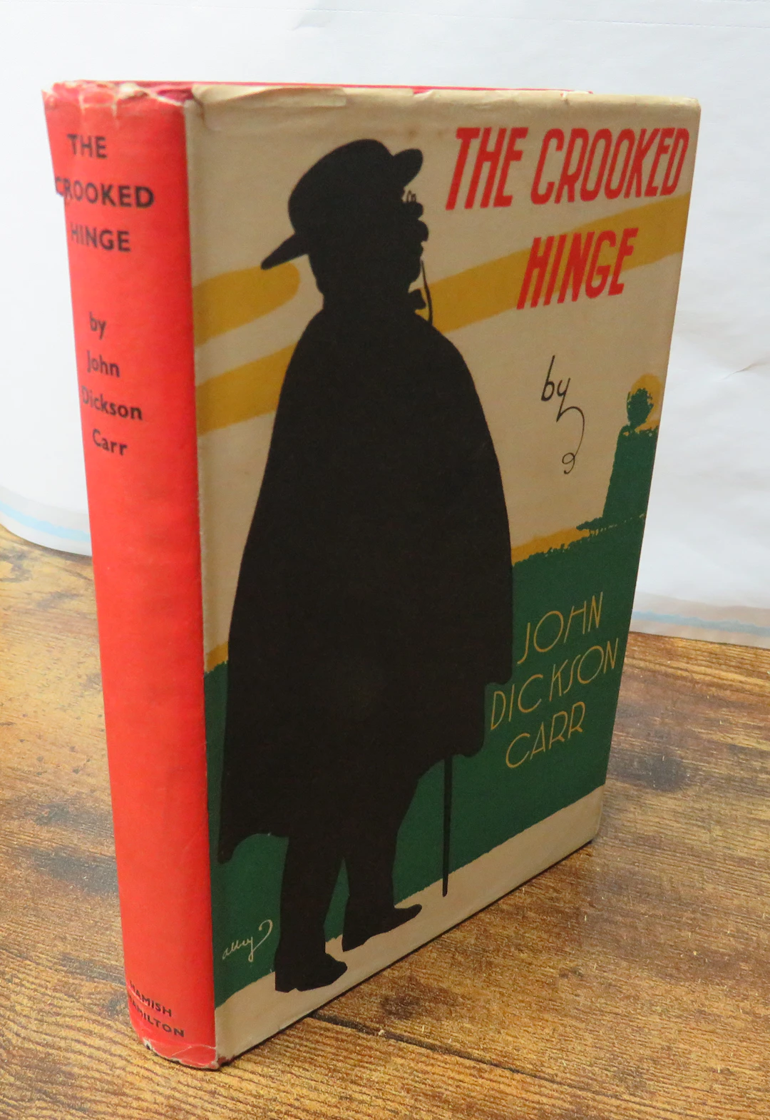 [First Edition] The Crooked Hinge (UK HB in Jacket - 1952) Dickson Carr
