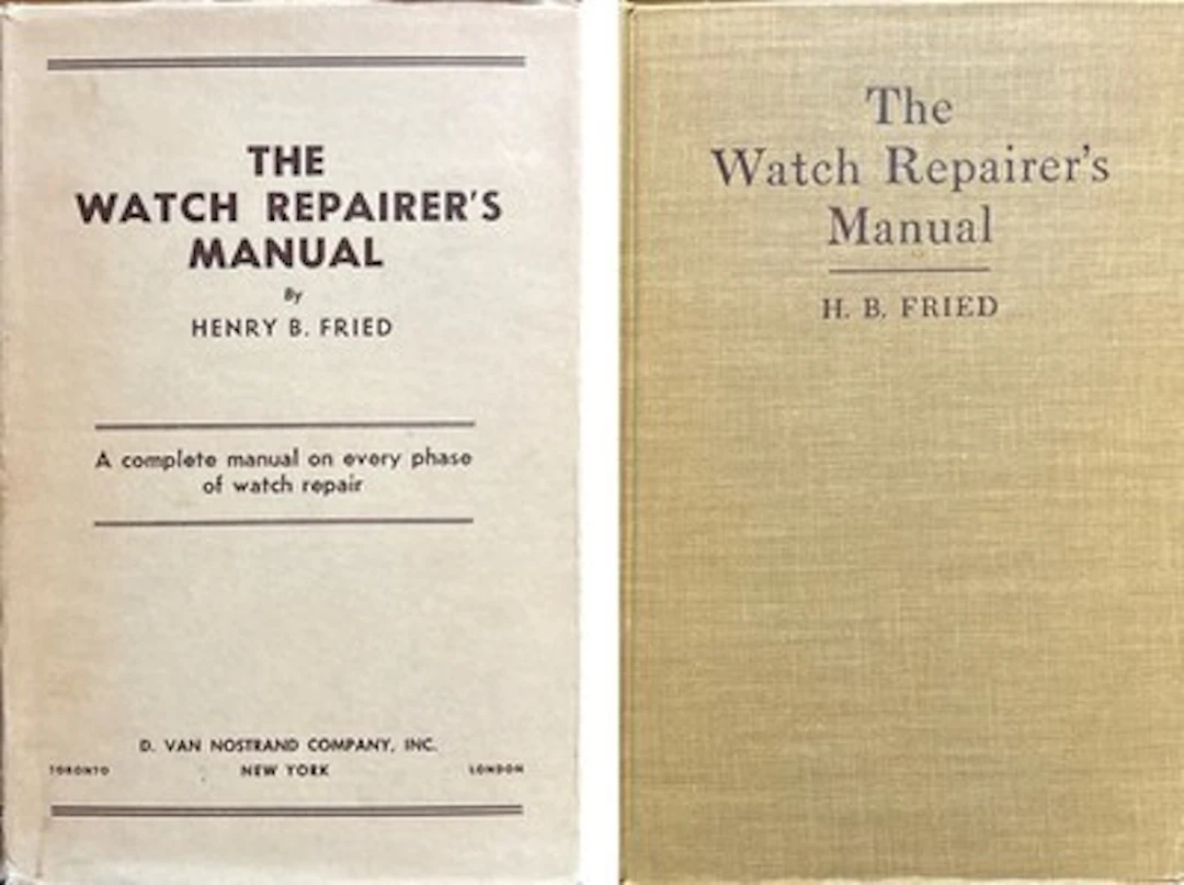 [First Edition] 1949 Henry B Fried THE WATCH REPAIRER'S...