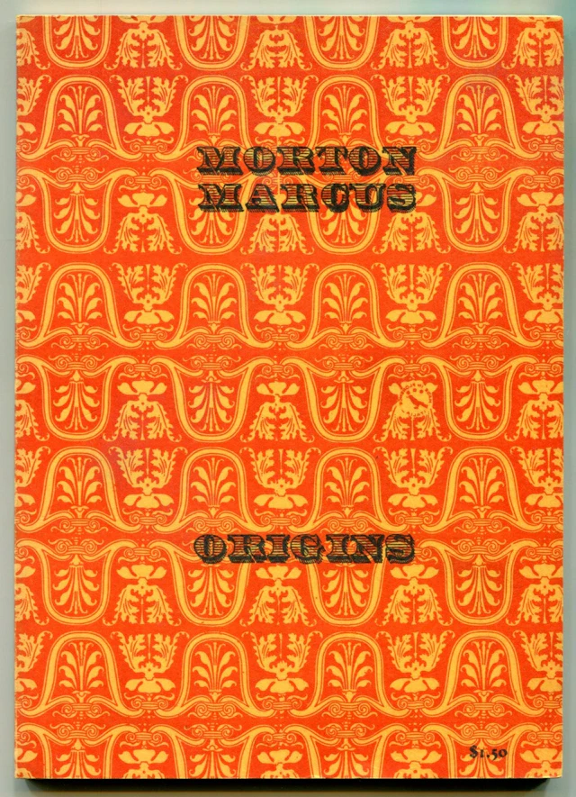 [Signed] [First Edition] Origins MARCUS, Morton [Used - Near fine] [Softcover]