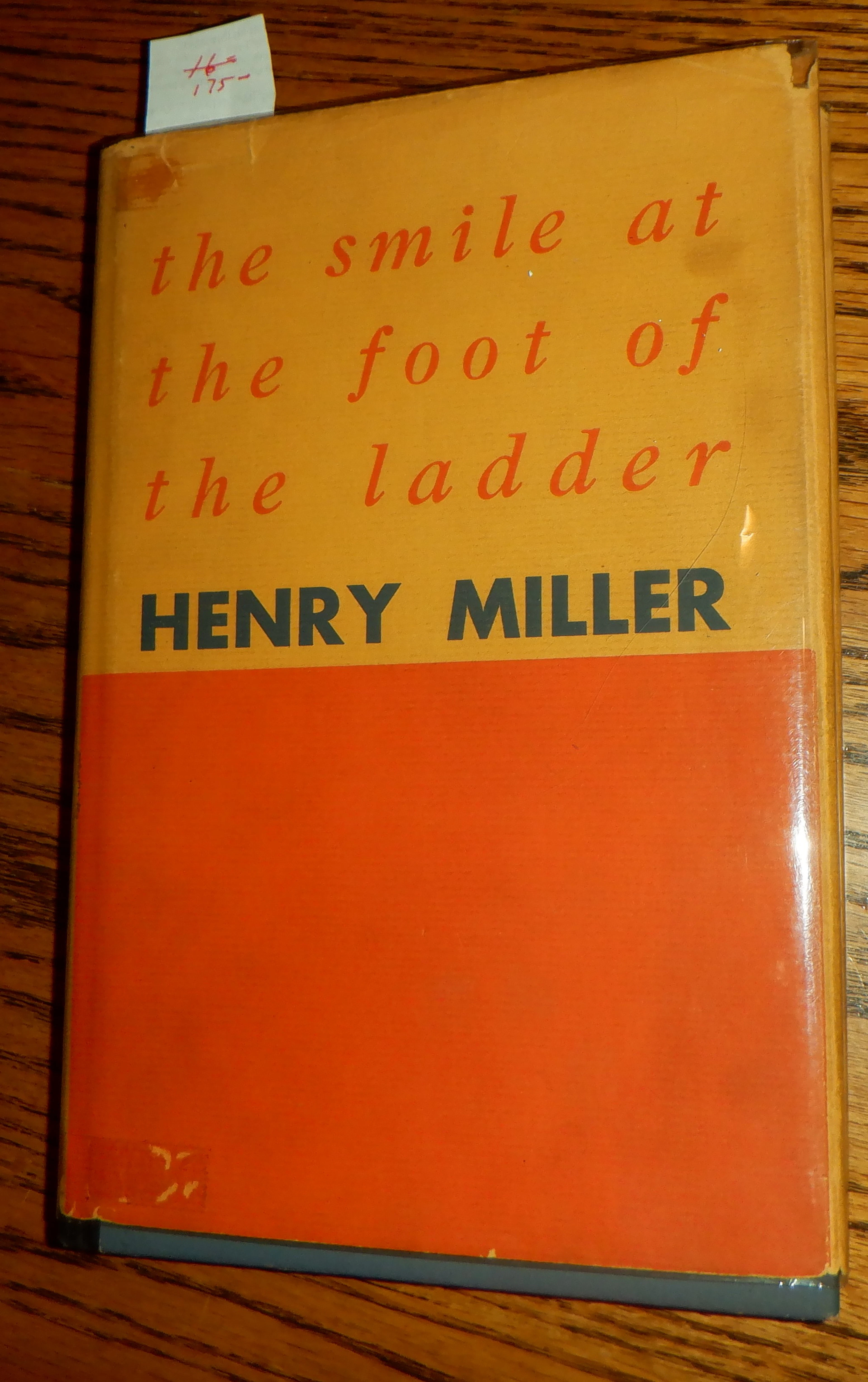 [Signed] [First Edition] The Smile at the Foot of the Ladder signed Miller