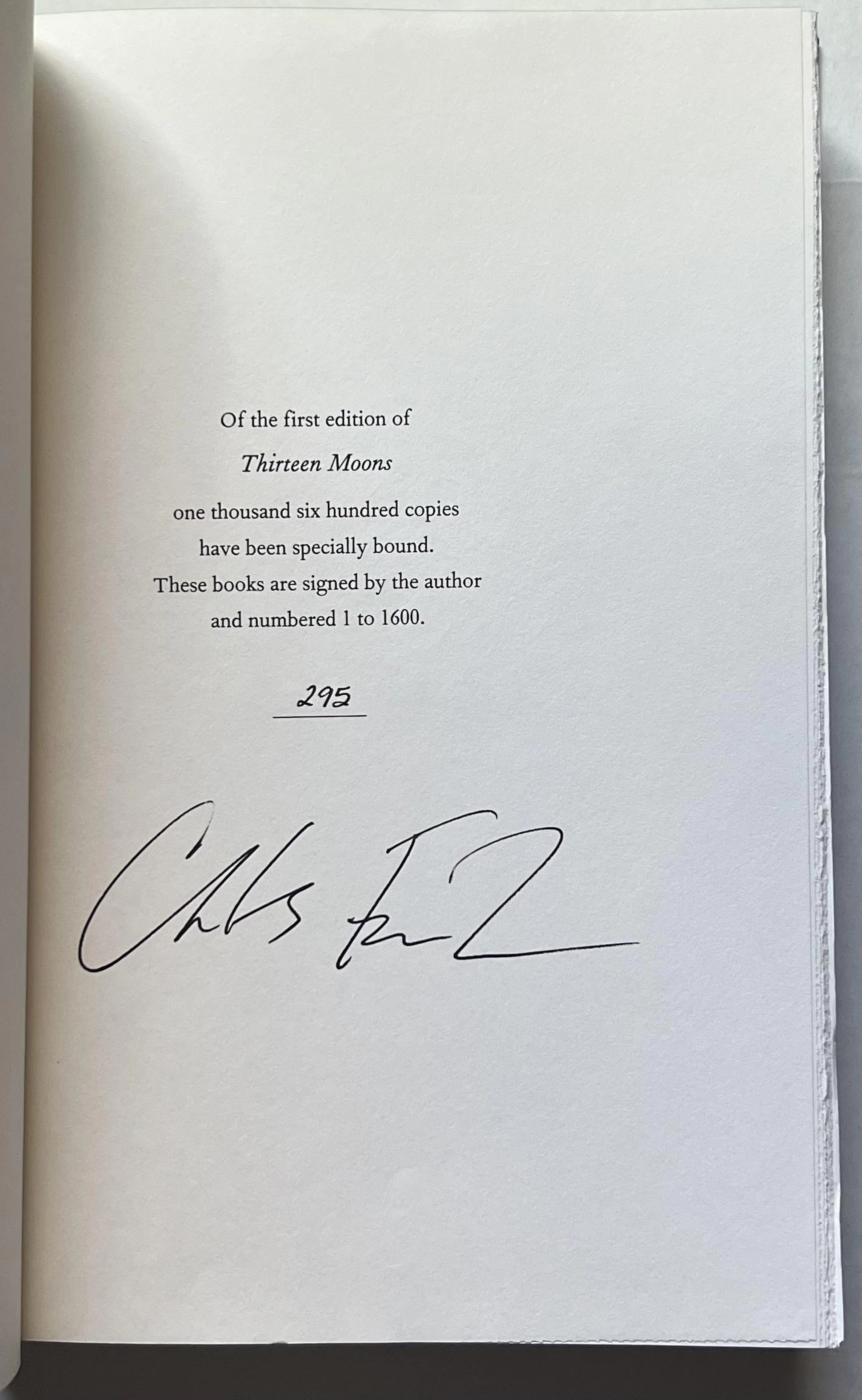 [Signed] Thirteen Moons Charles Frazier [Fine] [Hardcover]