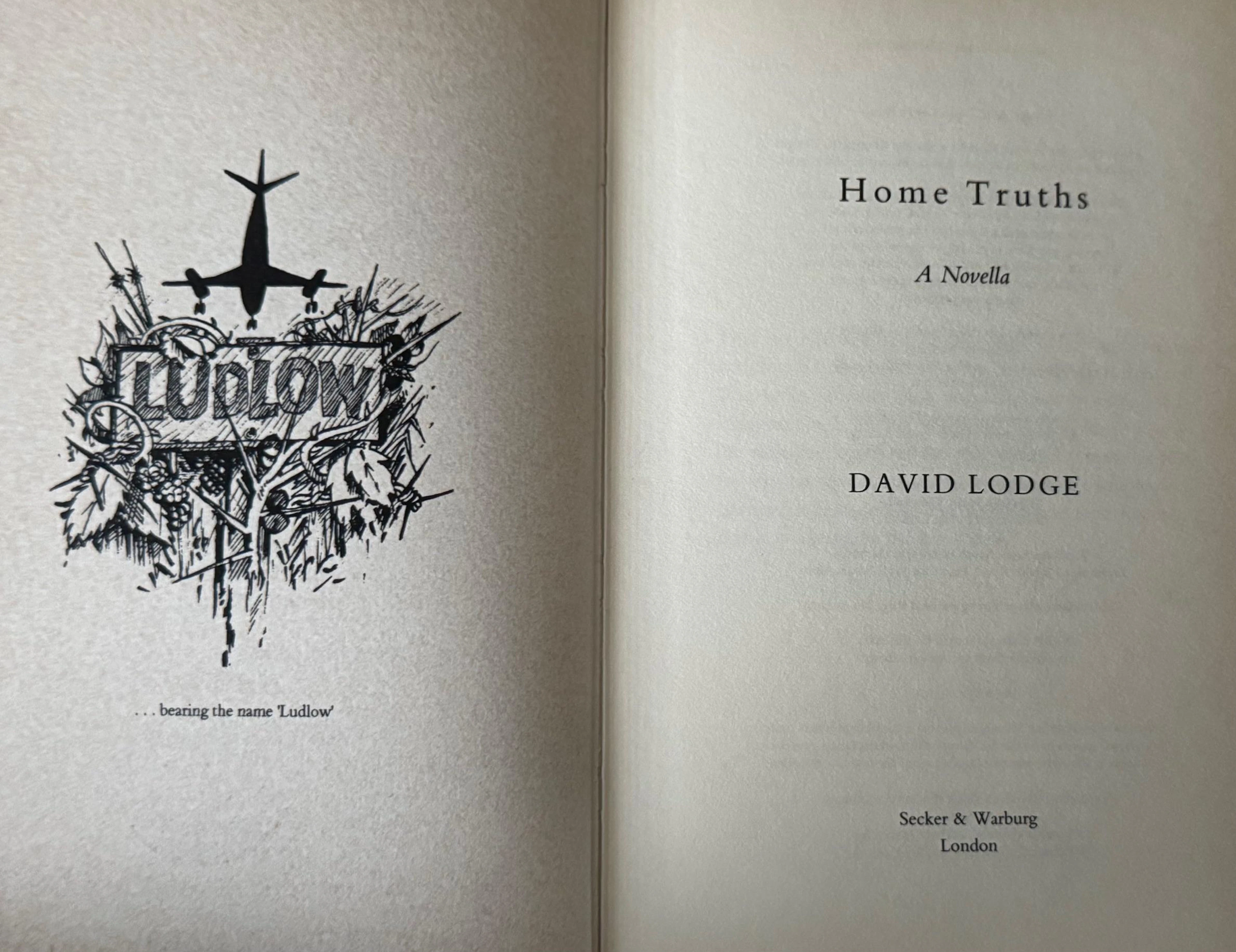 [Signed] Home Truths  A Novella : Special Limited...