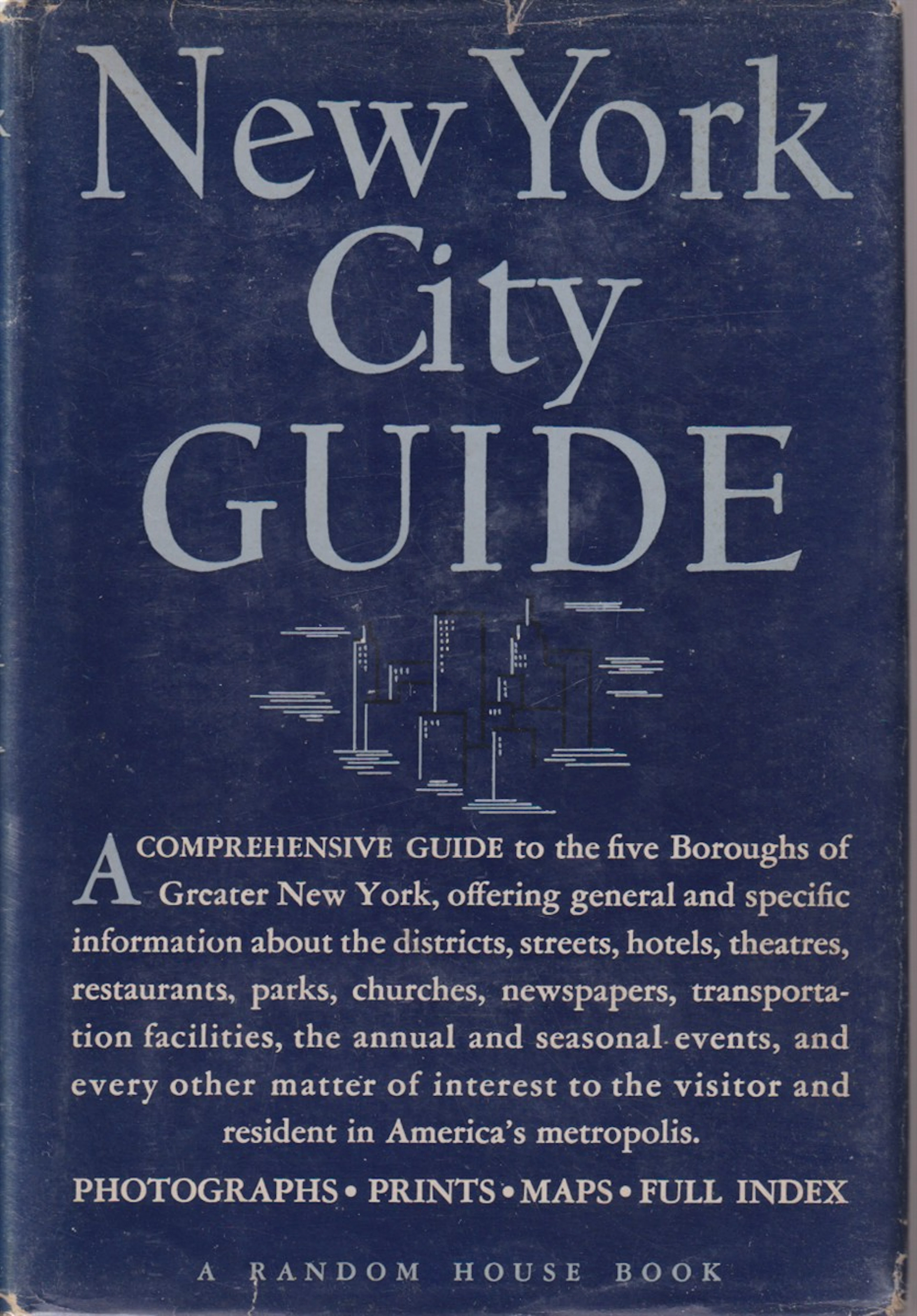[First Edition] NEW YORK CITY GUIDE Wpa [Federal Writers'...