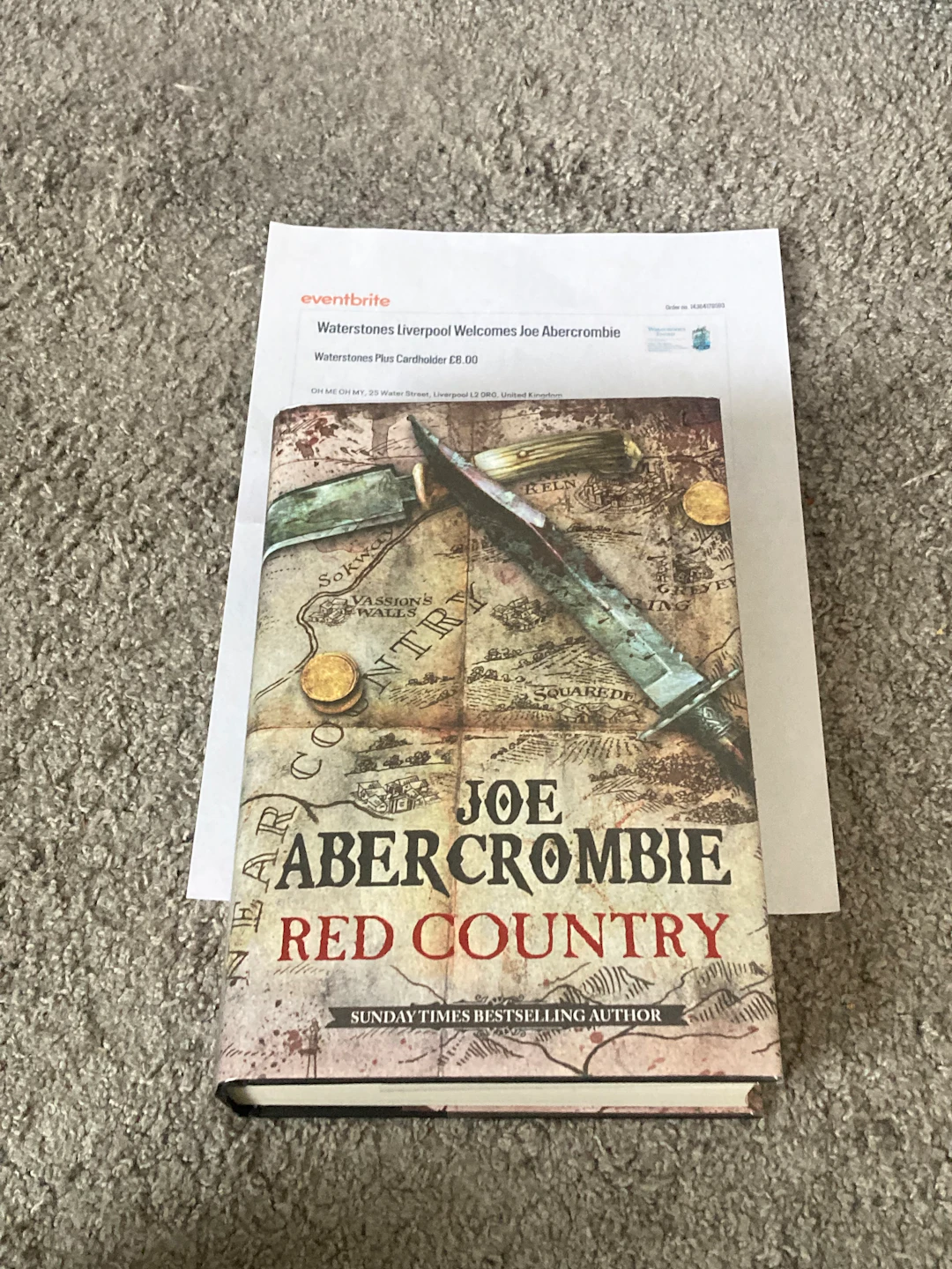 [Signed] [First Edition] RED COUNTRY: SIGNED LINED UK...