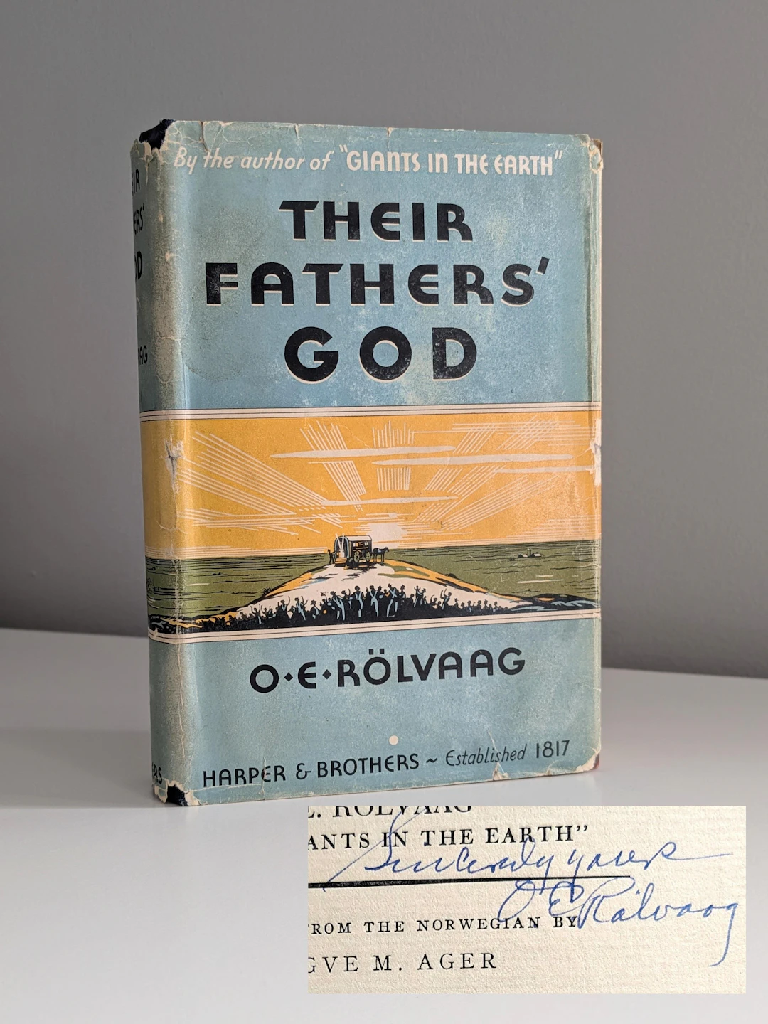 [Signed] [First Edition] Their Fathers' God - O