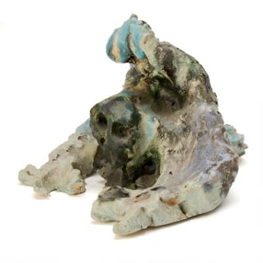 Nils Erik Gjerdevik: Untitled. Signed NE Gjerdevik 87. Polychrome