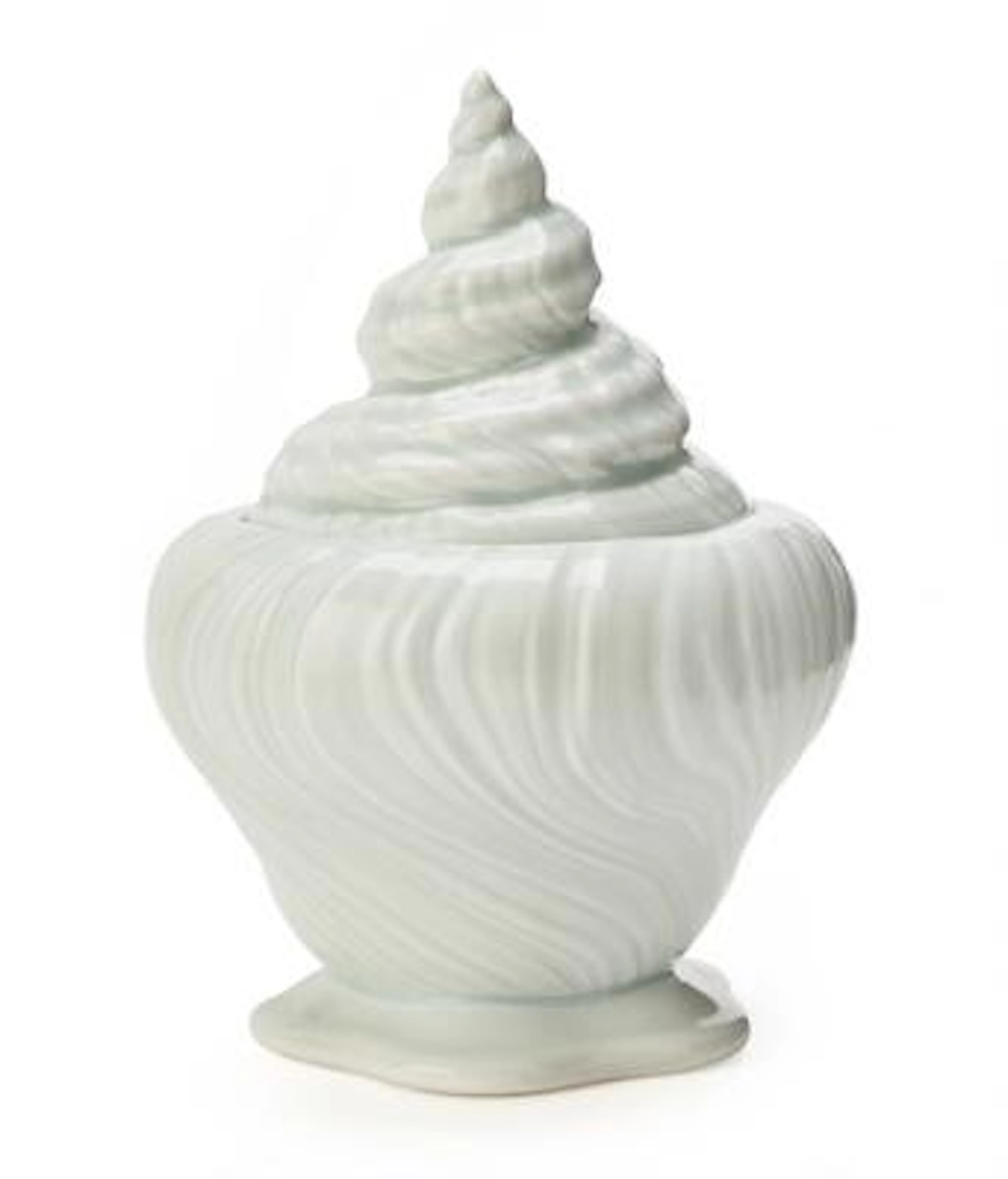 Arje Griegst: "Triton", test piece. A porcelain sugar bowl, decorated