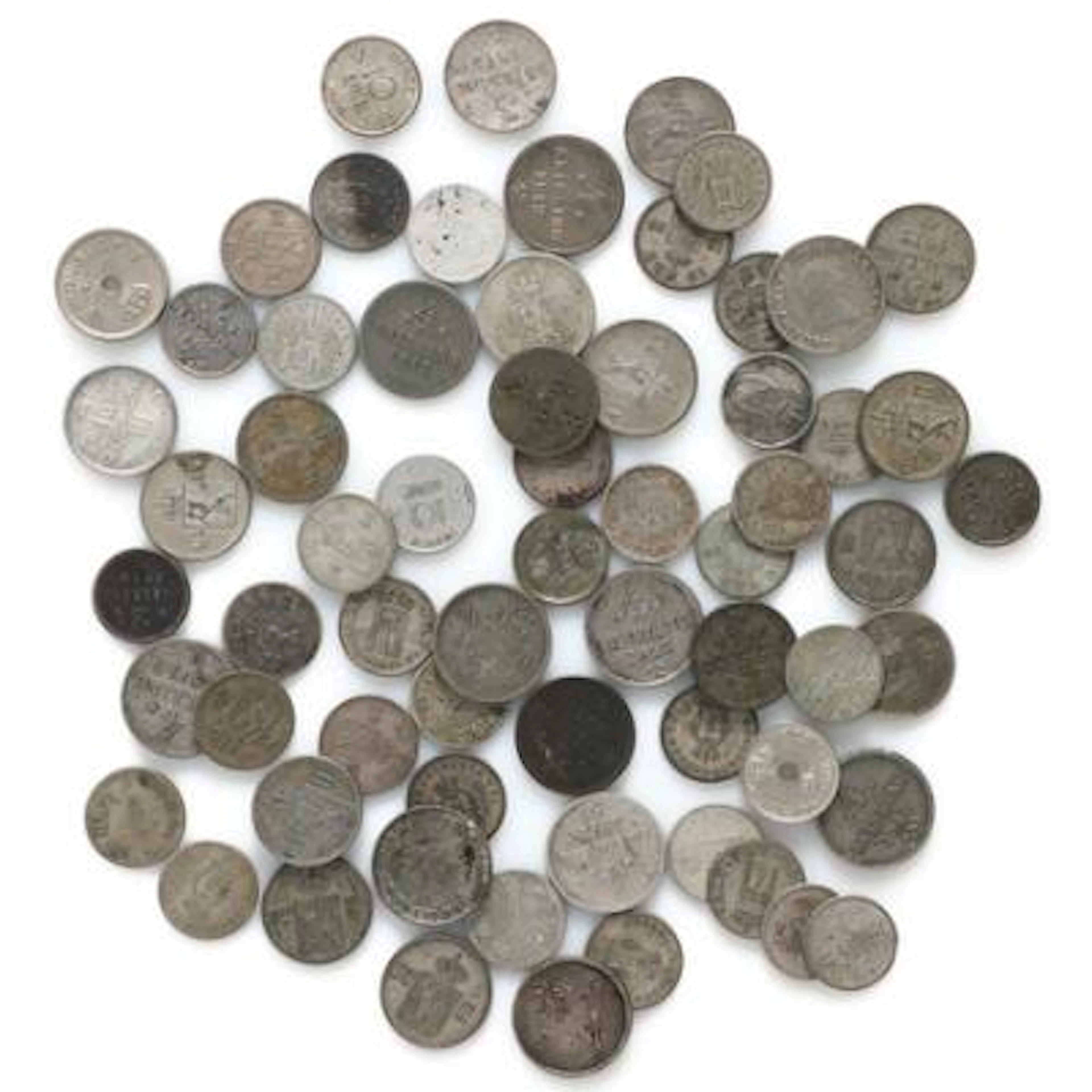 Norway, collection of 2, 3 and 4 skilling coins as well as 10 and