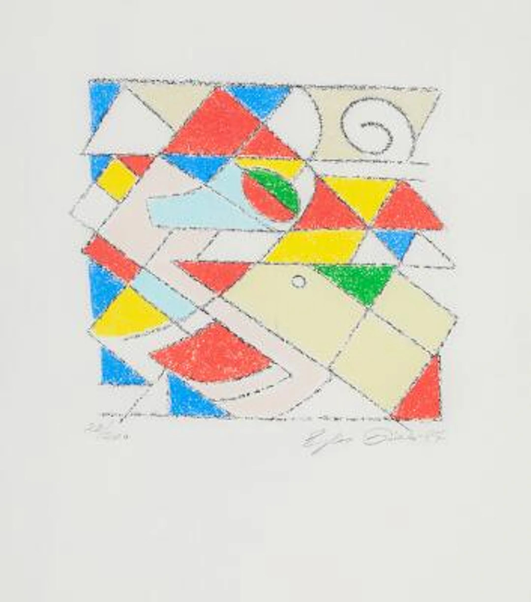 Ejler Bille: Untitled, 1987. Signed and dated Ejler Bille -87, 28/200.