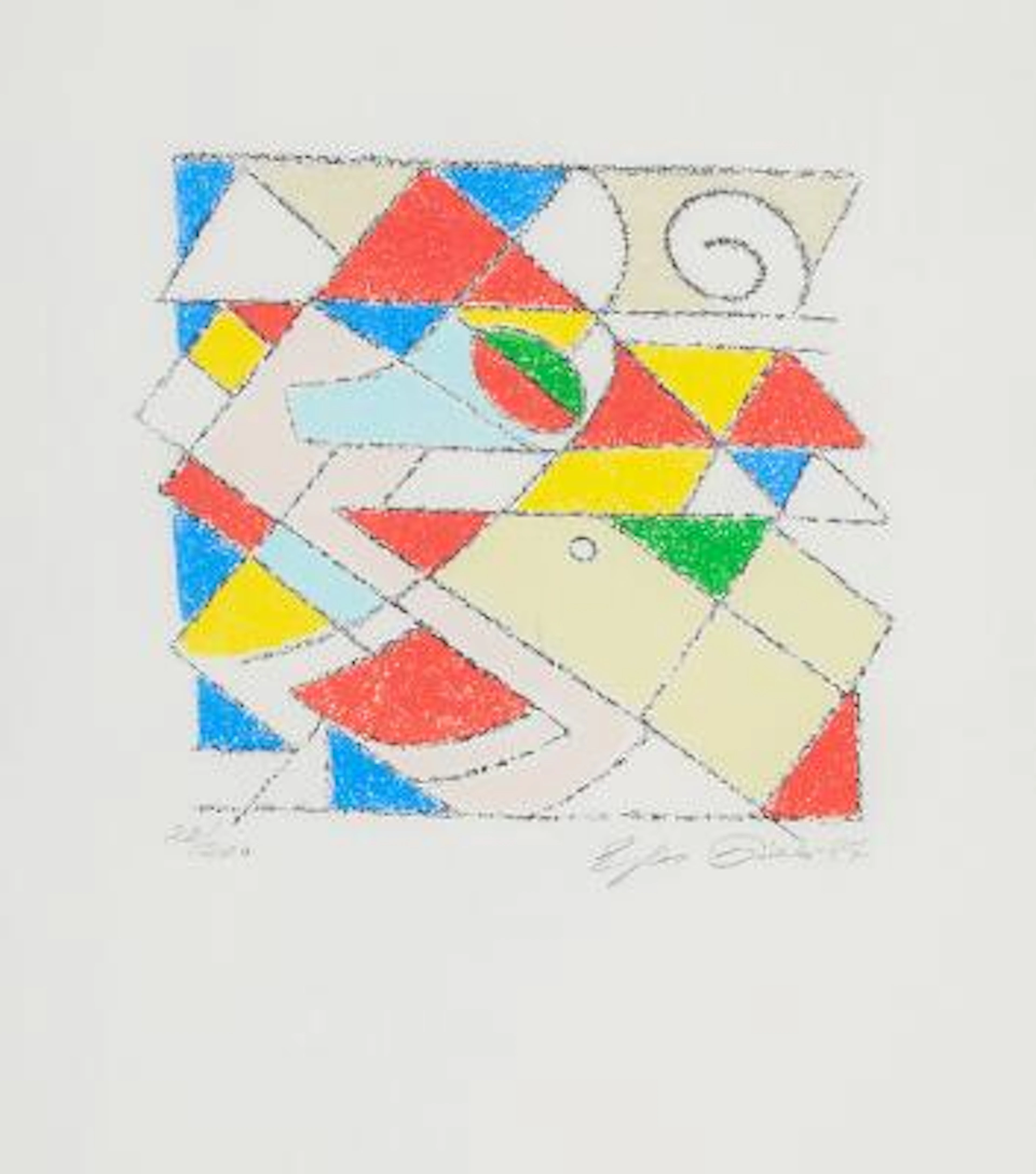 Ejler Bille: Untitled, 1987. Signed and dated Ejler Bille -87, 28/200.