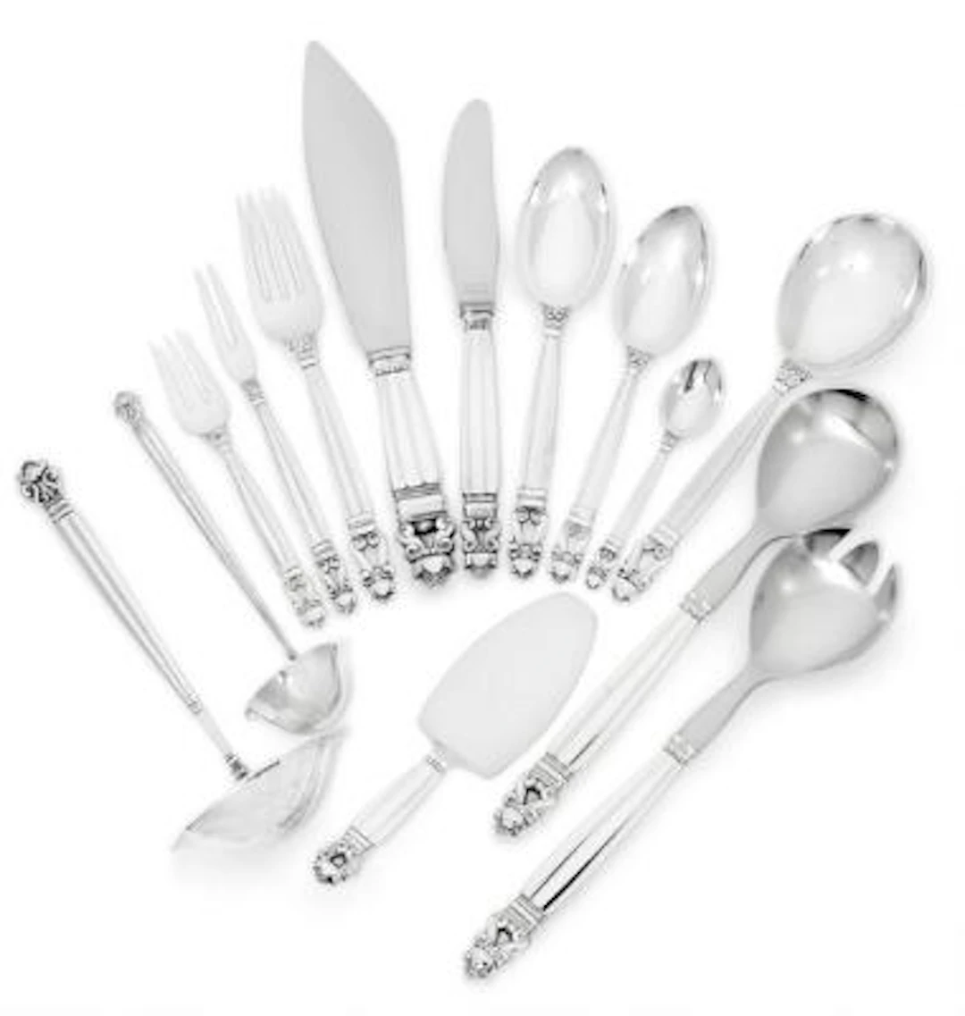 Johan Rohde: "Acorn". Sterling silver cutlery. Georg Jensen after