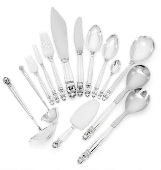 Johan Rohde: "Acorn". Sterling silver cutlery. Georg Jensen after