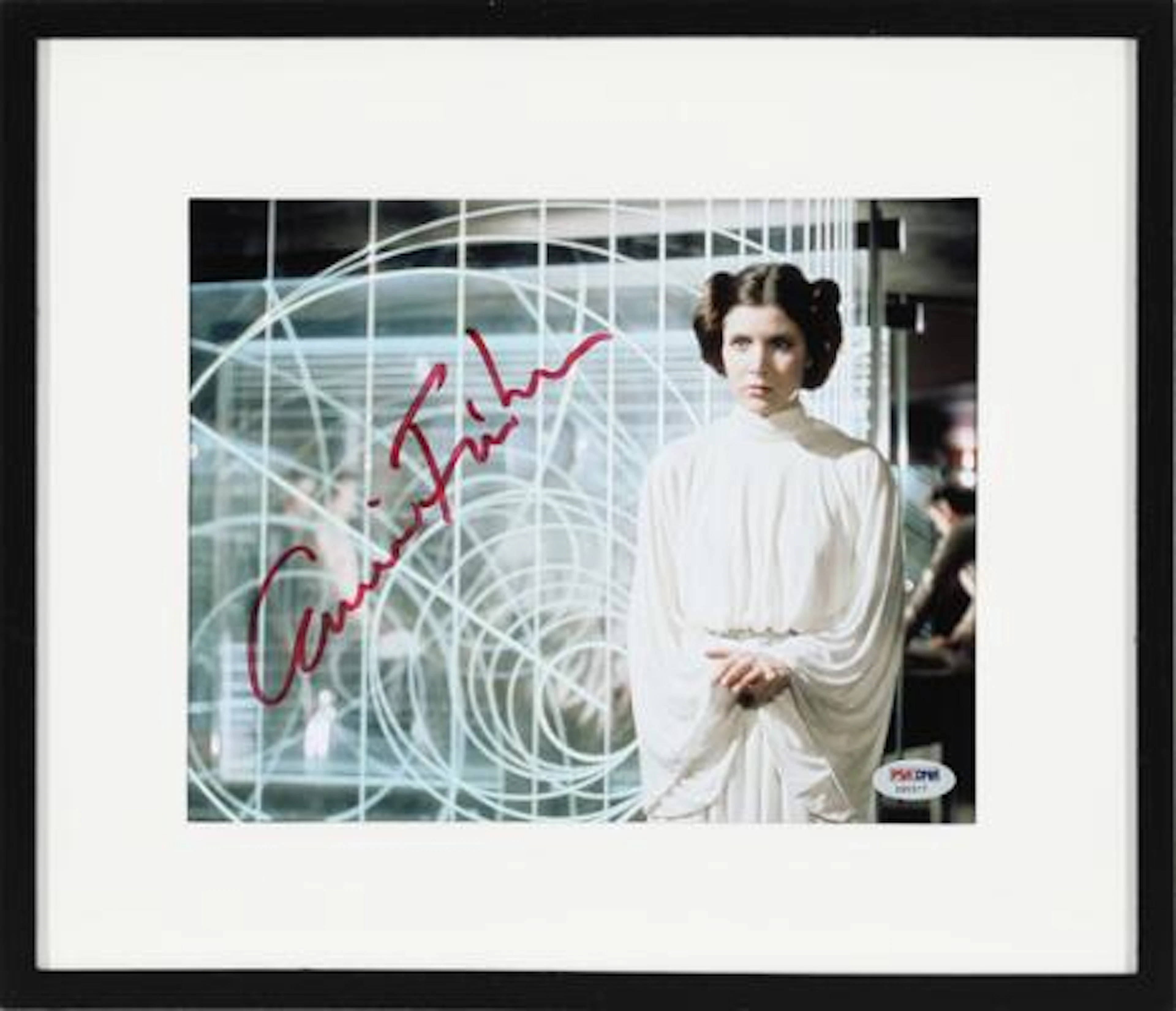 'Star Wars'. Signed colour still photograph of American actress Carrie