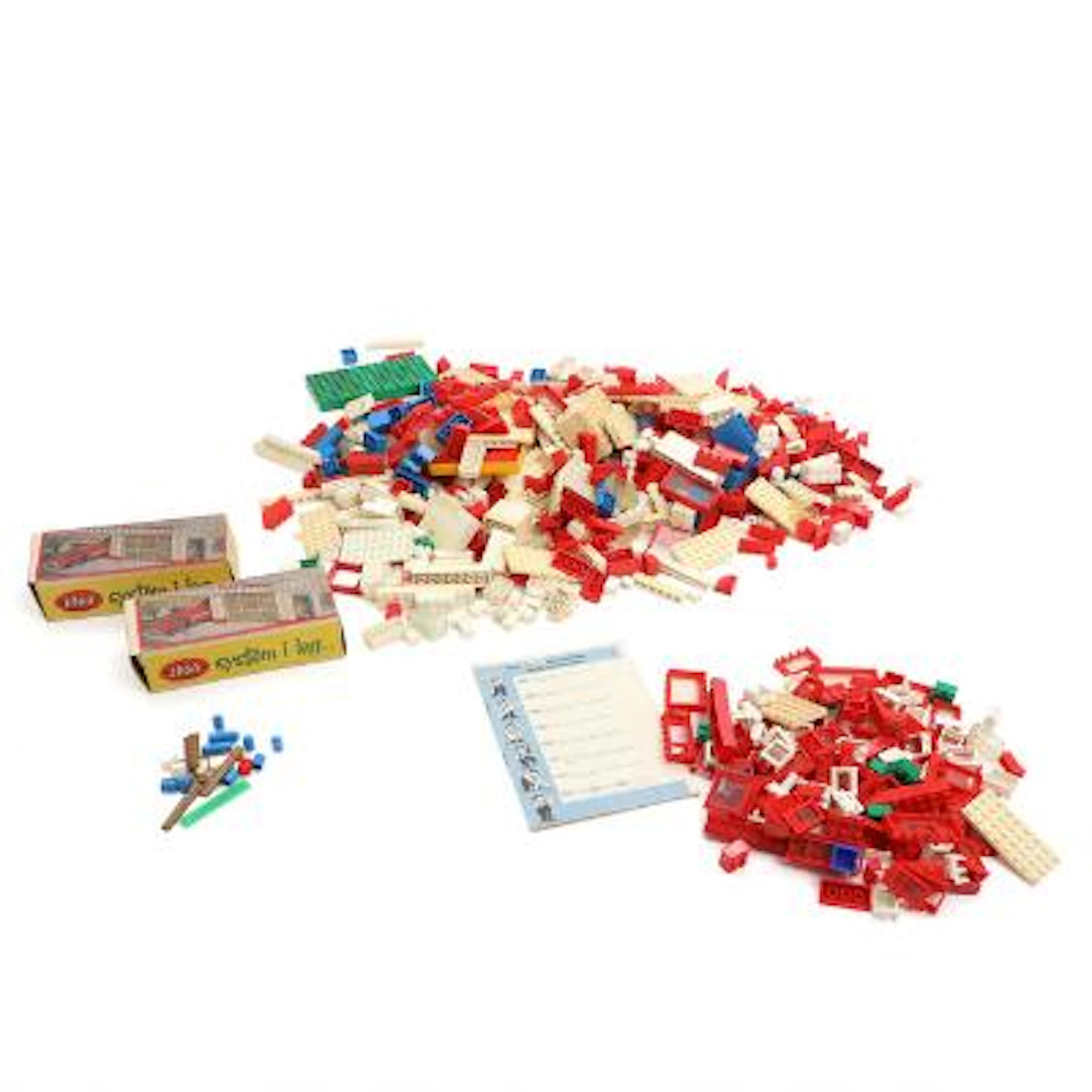 LEGO: "LEGO system" a.o. Two boxes no. 1235 and a collection of various