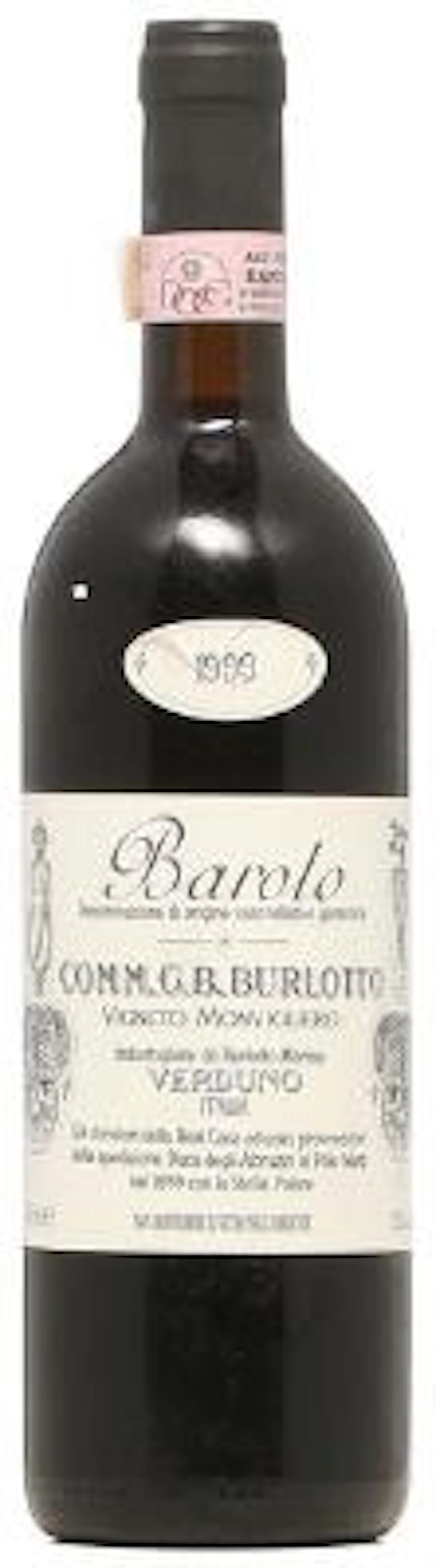 1 bt. Barolo "Vigneto Monvigliero", Comm. G. B. Burlotto 1999 A (hf/in).
